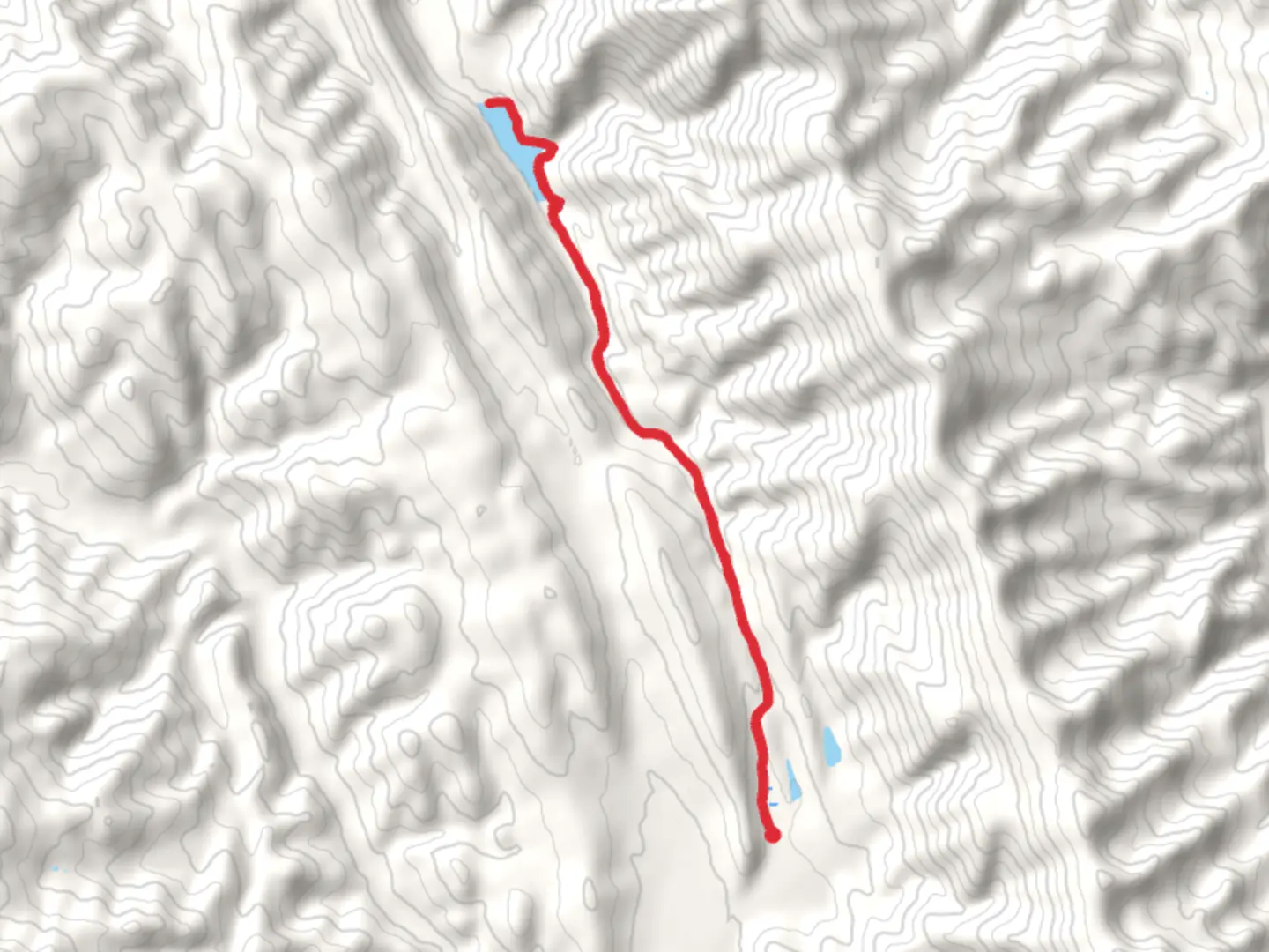 An image depicting the trail Bailey Lake via Bailey Creek Trail and its surrounding area.