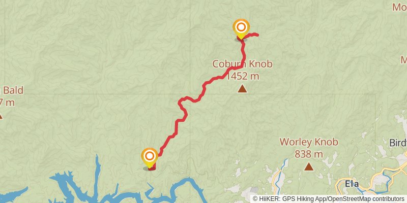Noland Creek Trail - North stage 2 Map