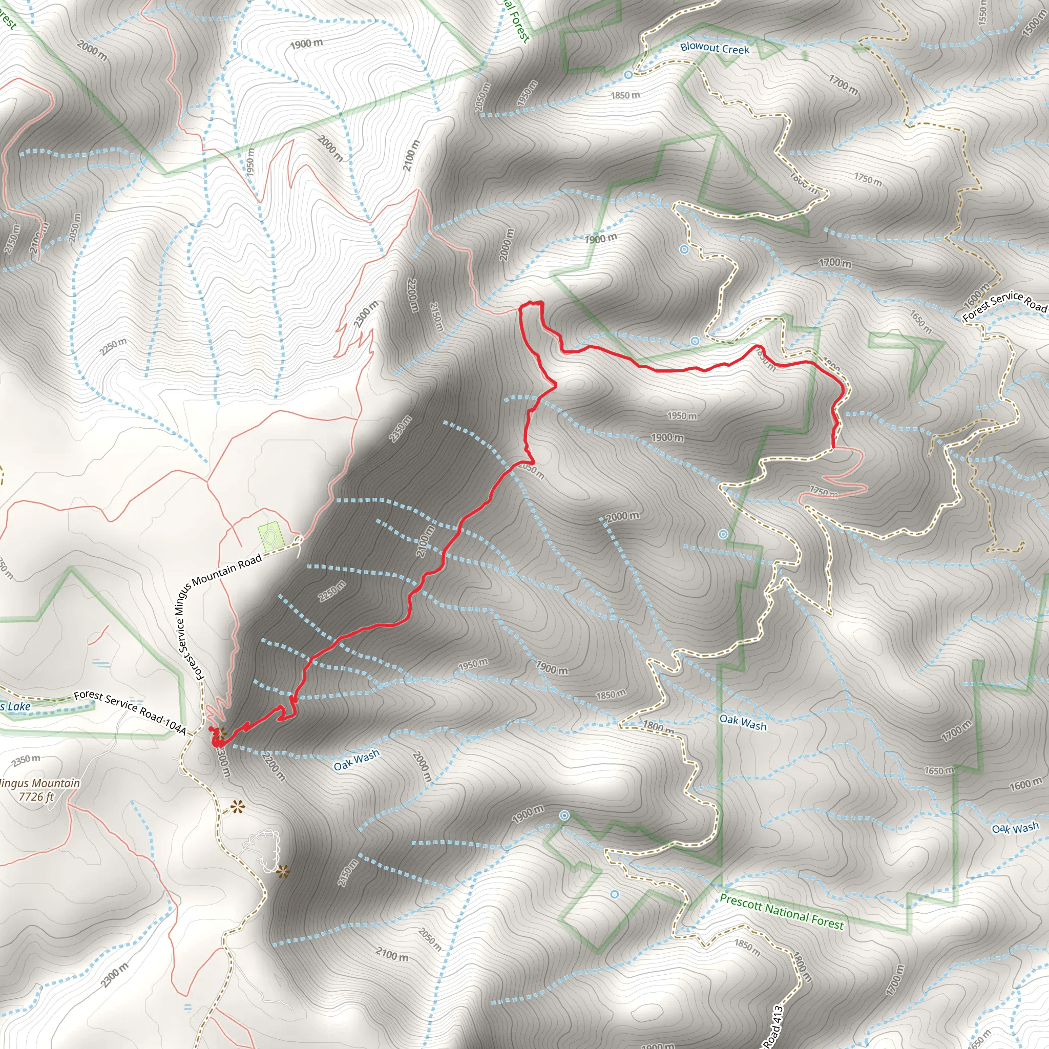 View Point Trail mobile static map