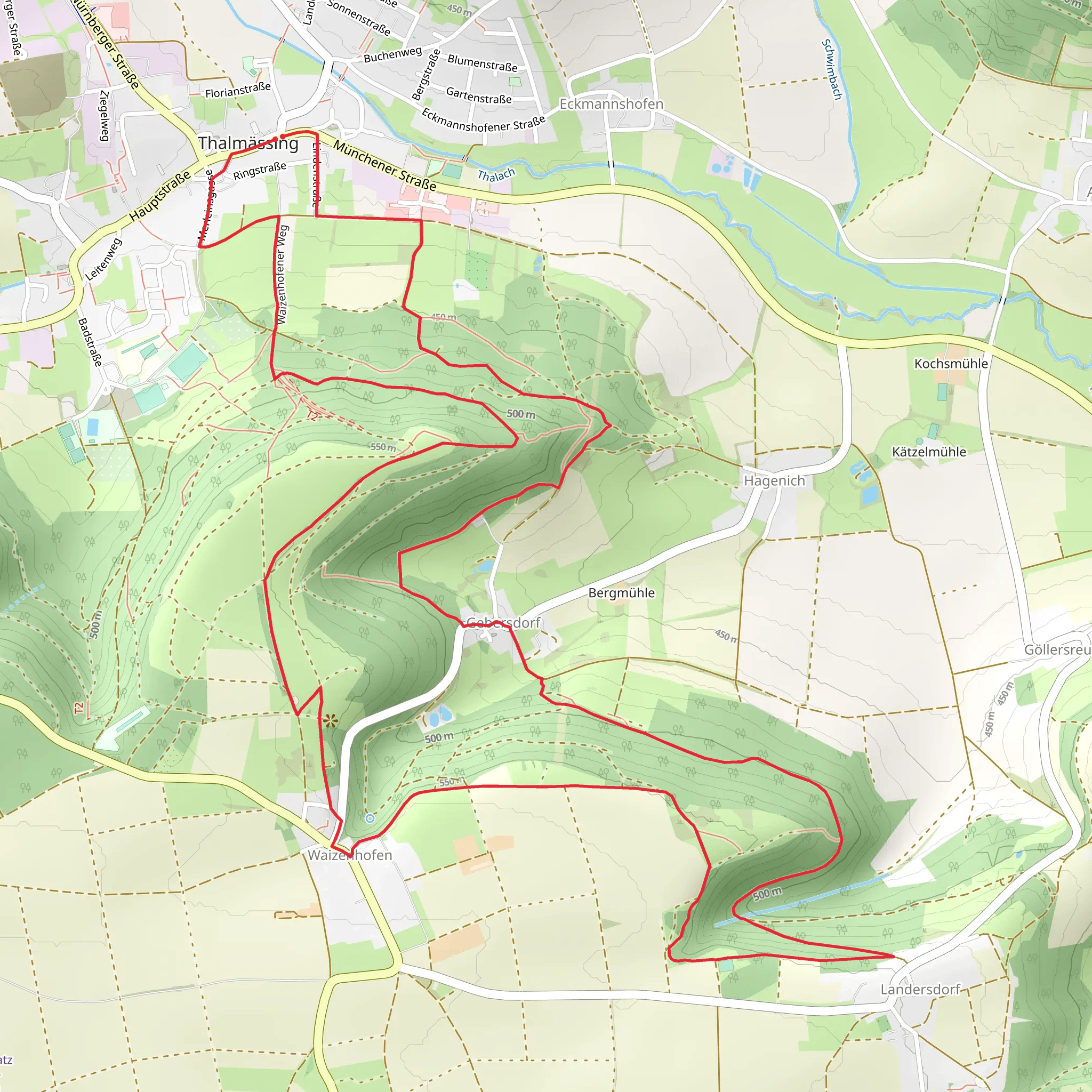 Vorgeschichtsweg Loop mobile static map