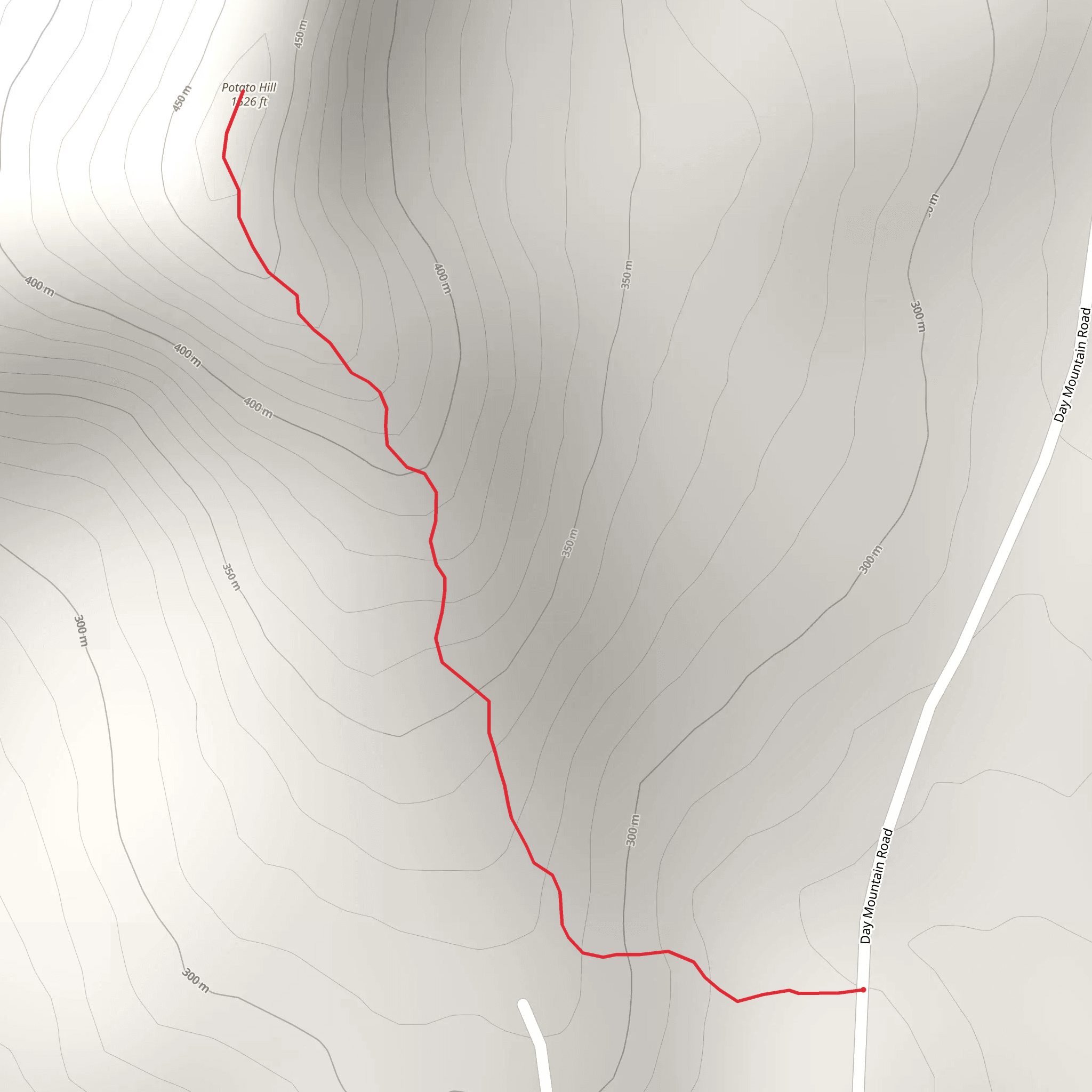 Potato Hill from Day Mountain Road mobile static map
