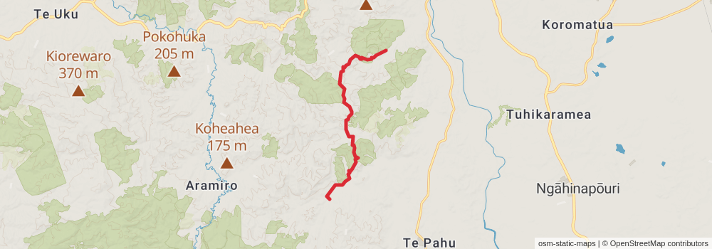Te Araroa Trail stage 43 Map