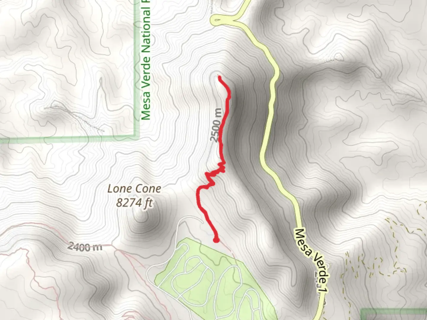 An image depicting the trail Point Lookout Trail and its surrounding area.