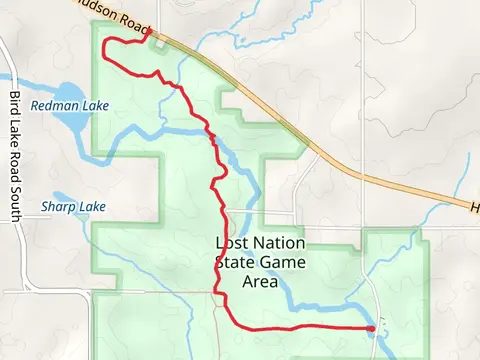 North Country Trail and Trail Road