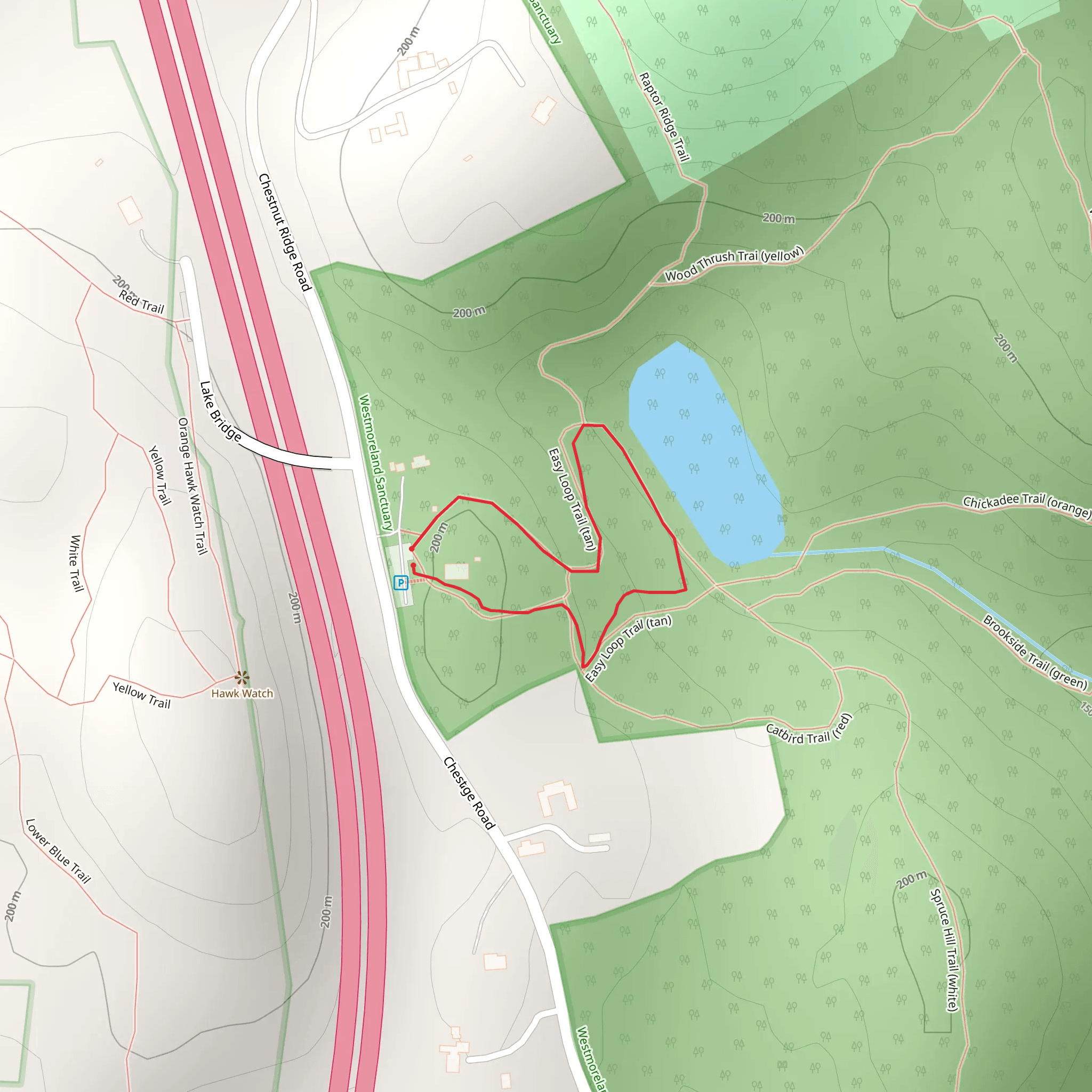 Easy Loop Trail mobile static map