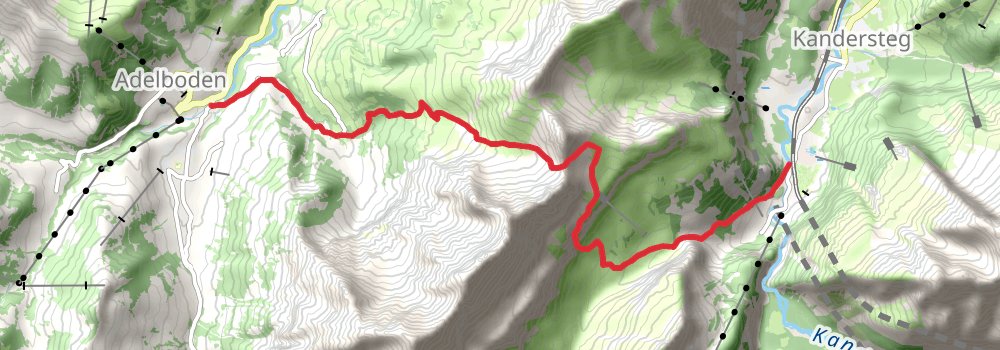 Via Alpina - Red Trail stage 84 Map