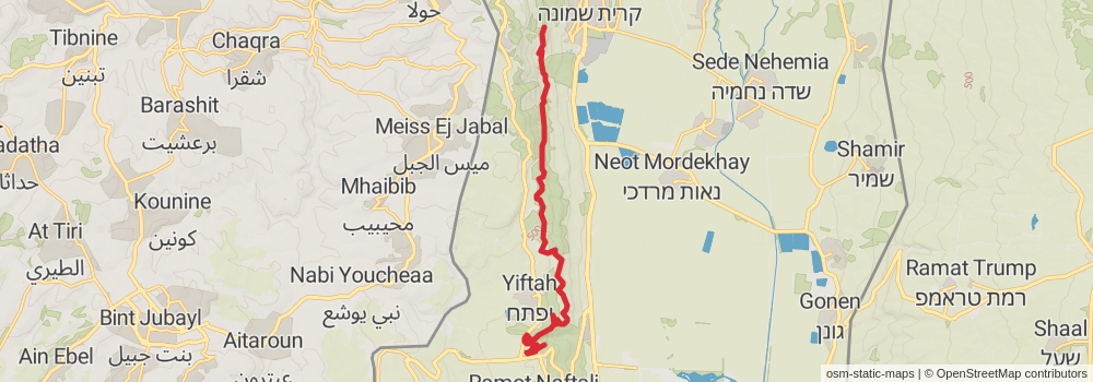 Israel National Trail stage 2 Map