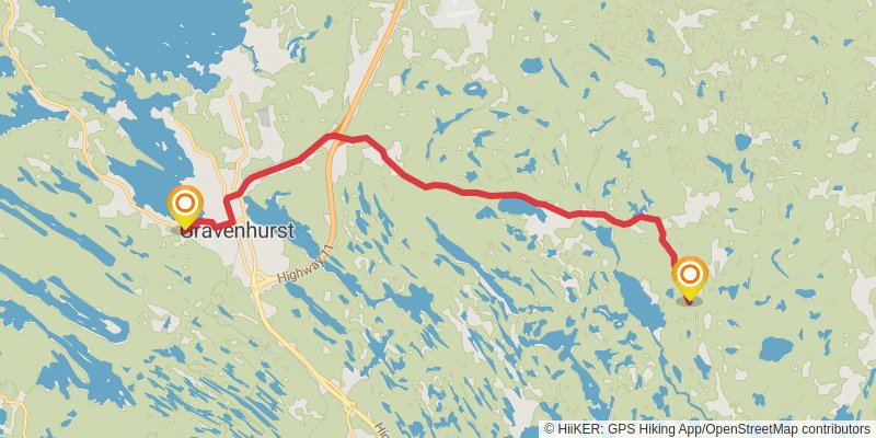 Waterfront Trail stage 100 Map