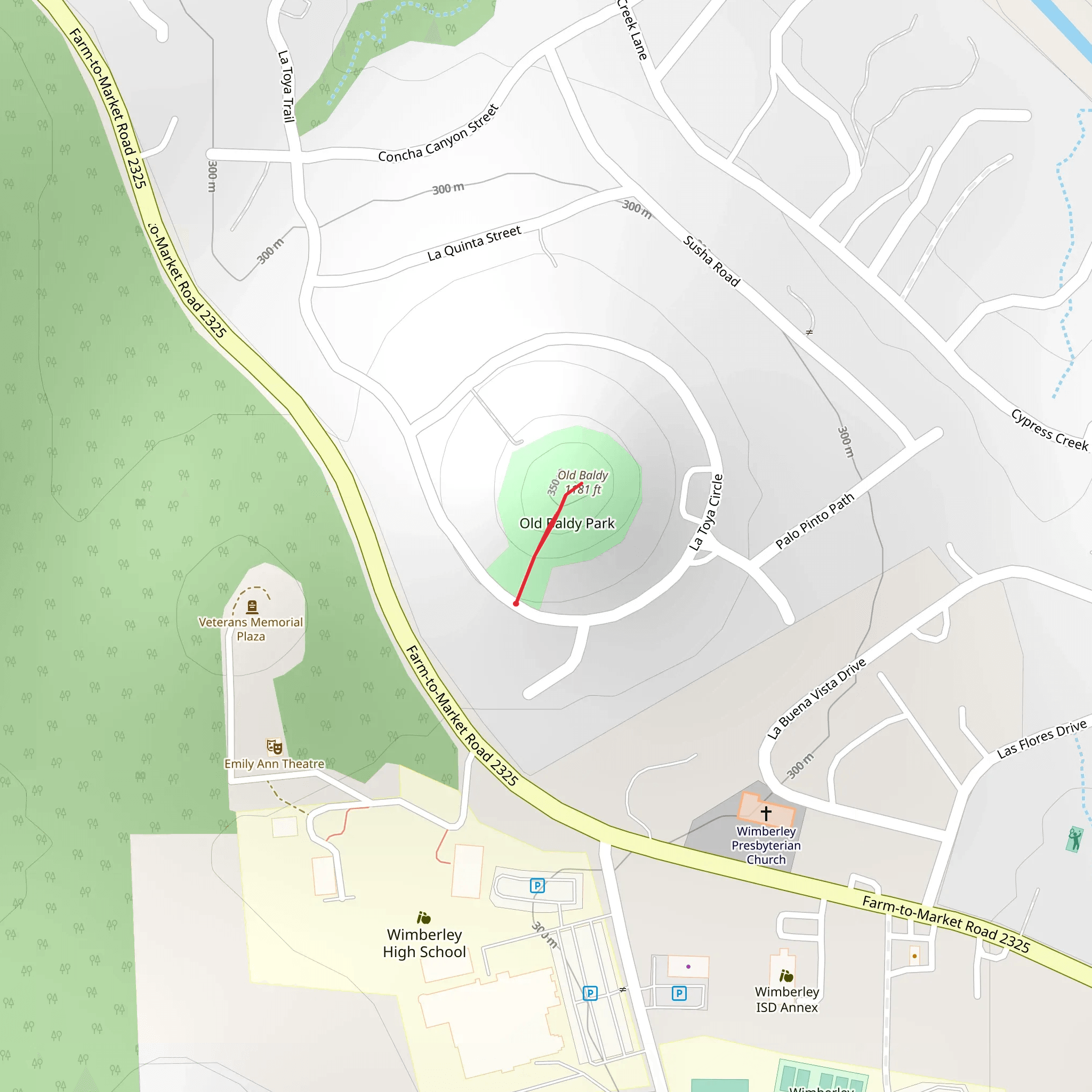 Old Baldy mobile static map