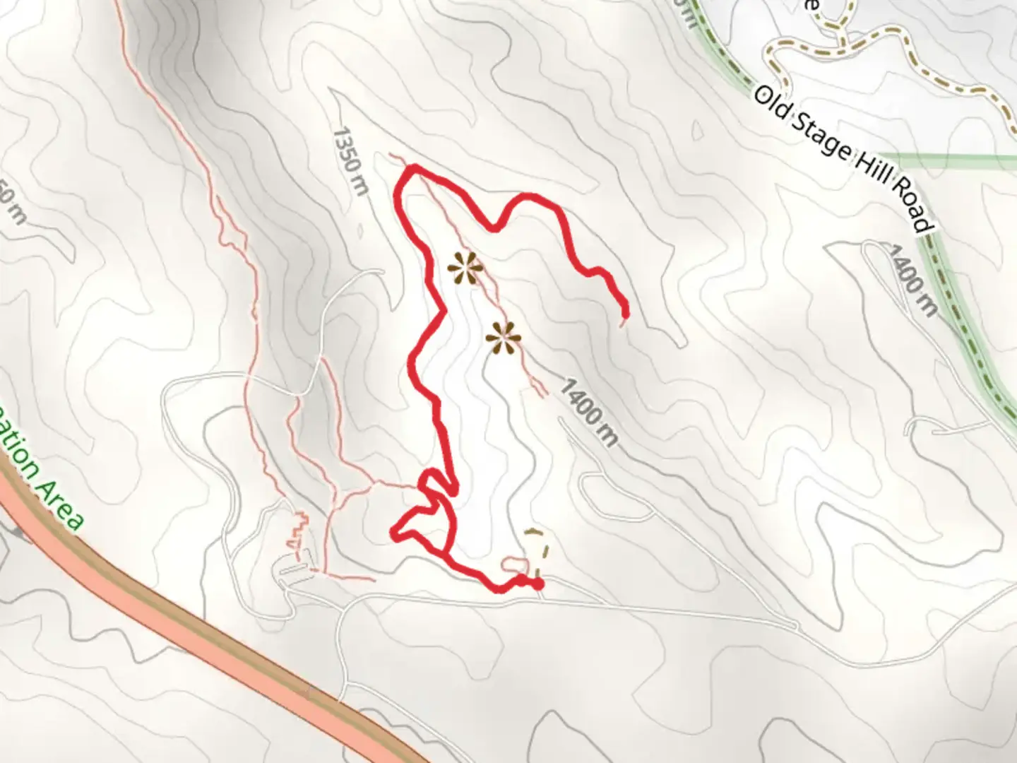 An image depicting the trail Turkey Run Trail and its surrounding area.