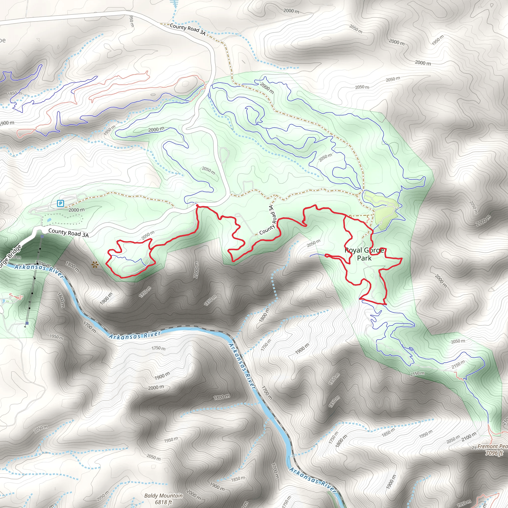 Overlook Loop - Cañon Vista - Canyon Rim Trail mobile static map