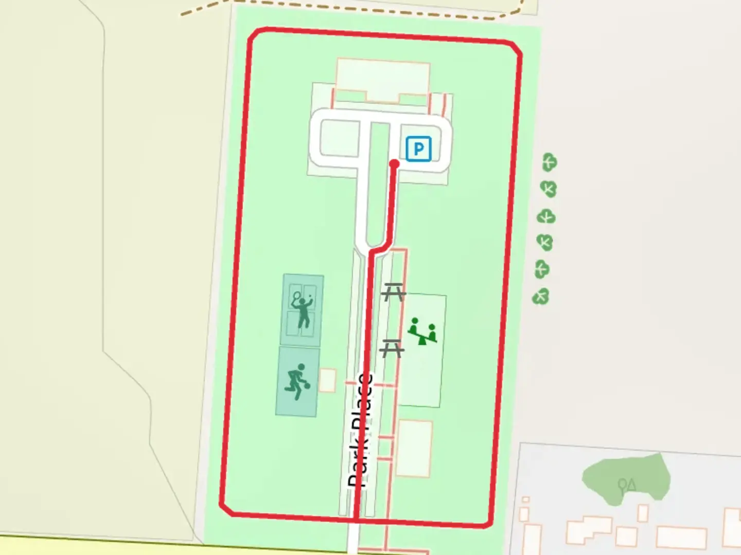 An image depicting the trail Marvin Webster Memorial Park Loop and its surrounding area.