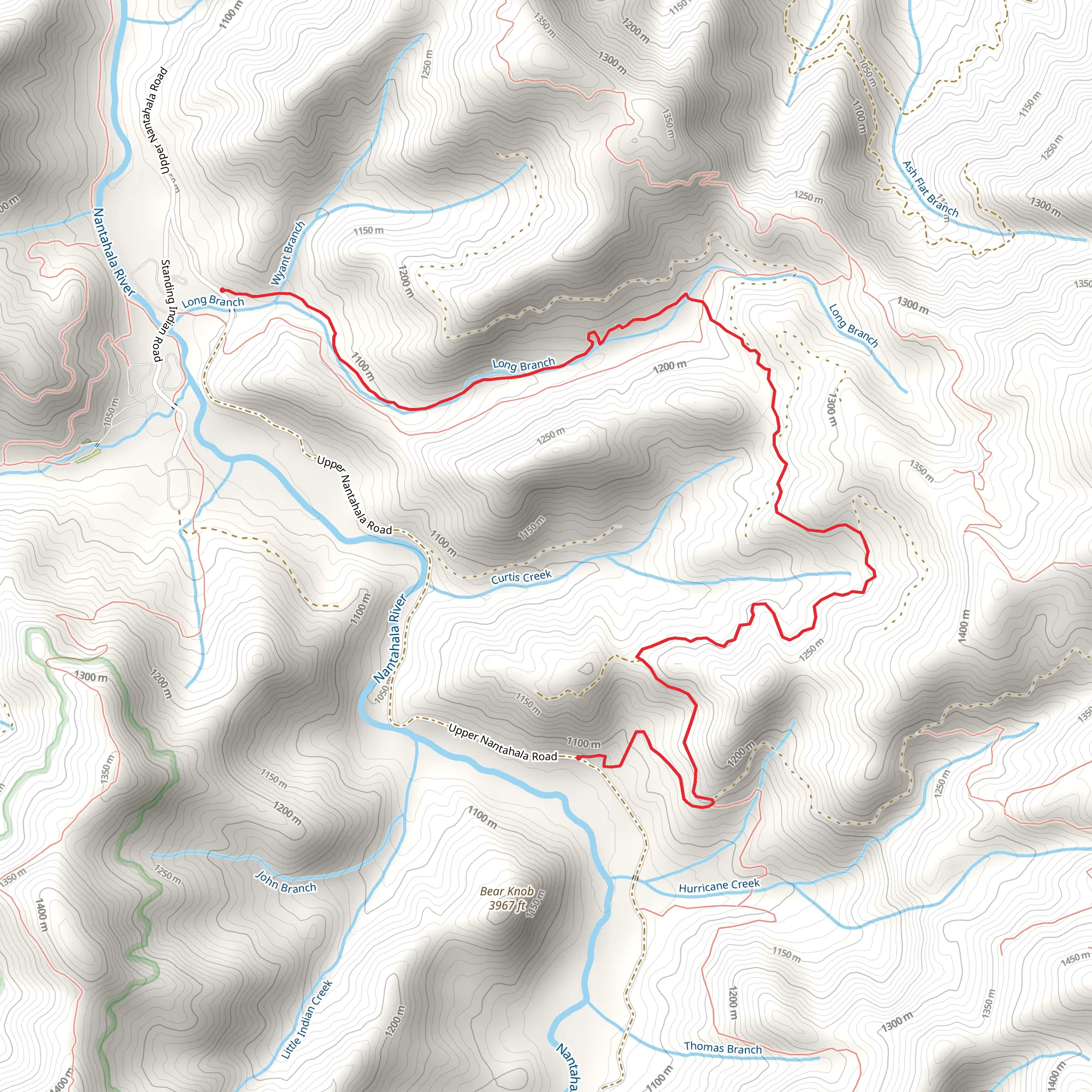 Blackwell Gap Trail mobile static map