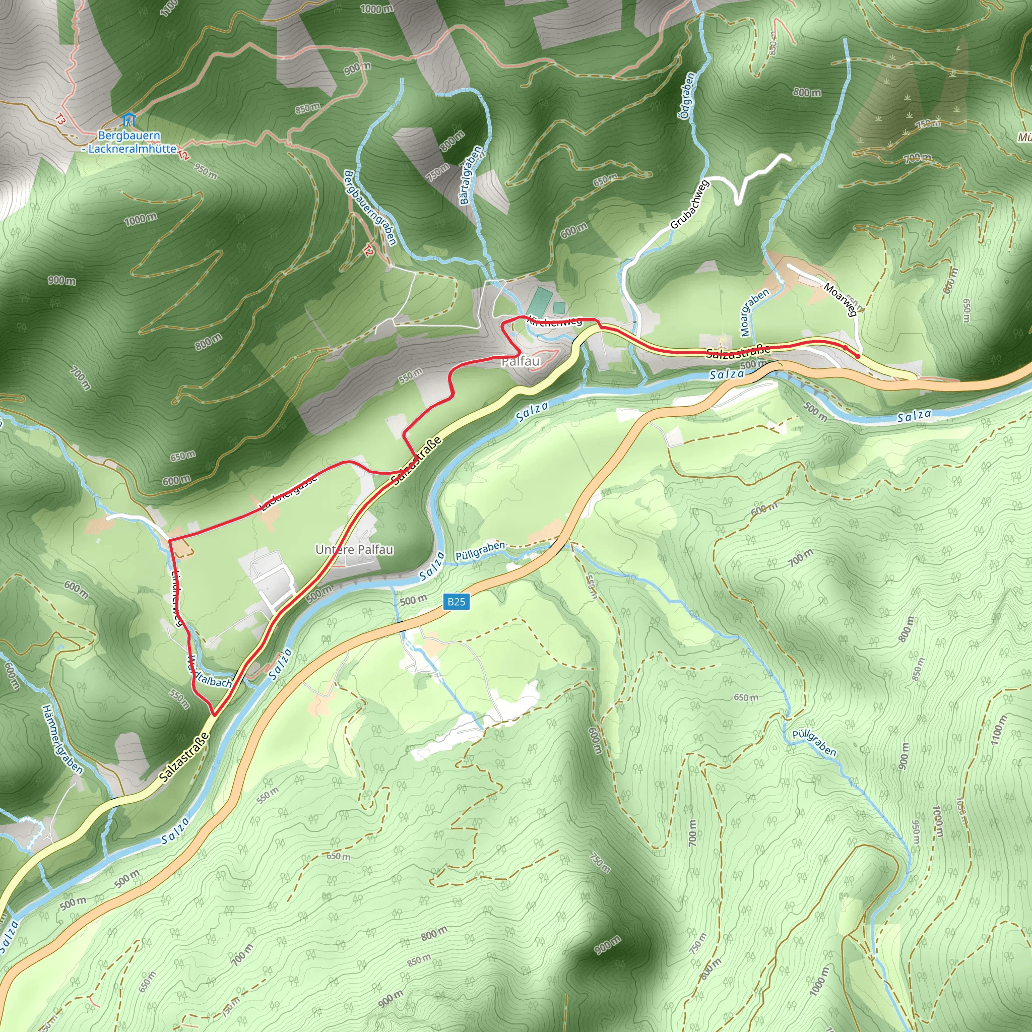 Landler Country Walk mobile static map