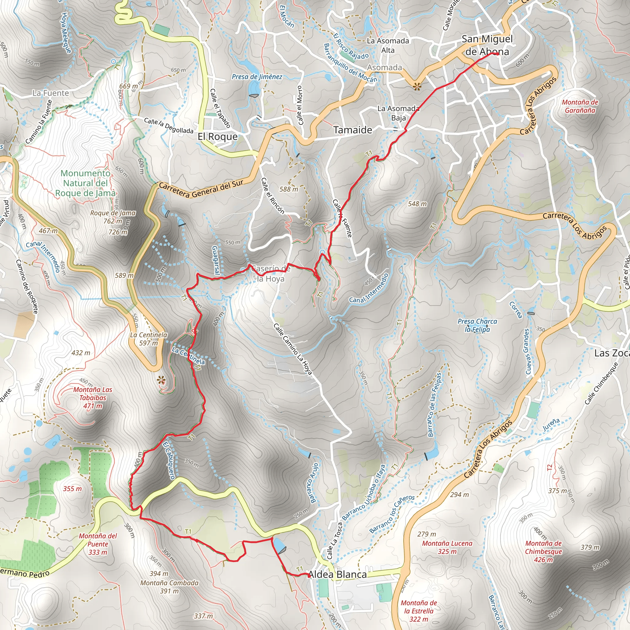 San Miguel 1 - San Miguel - Aldea Blanca mobile static map