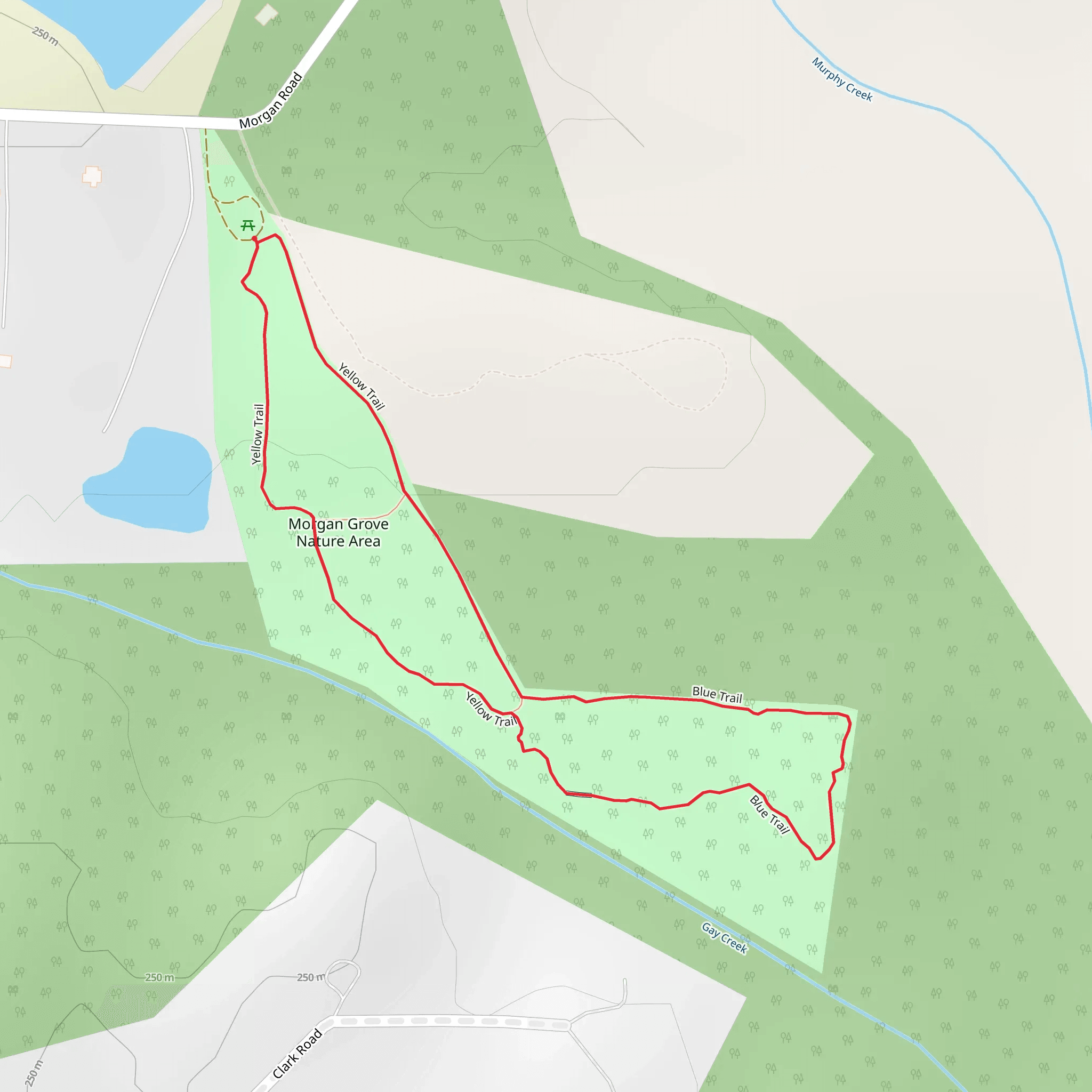 Morgan Grove Nature Area Loop mobile static map