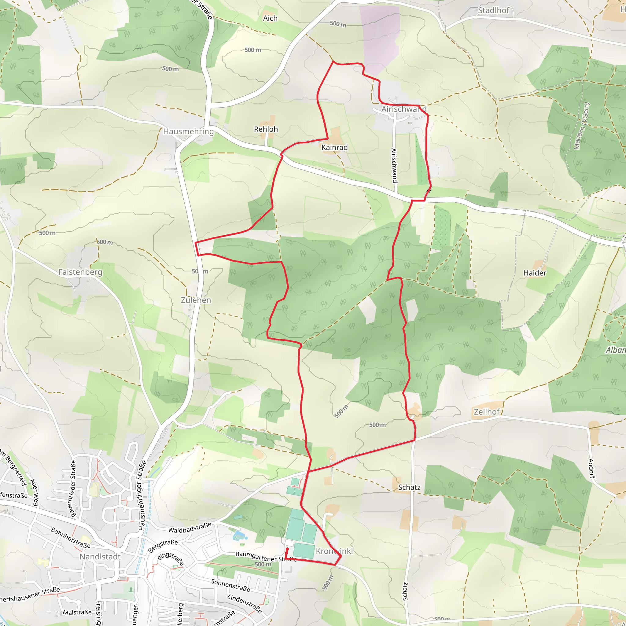 Airischwand Loop mobile static map