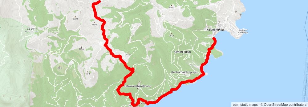 Mountain Flanks Walk stage 2 Map