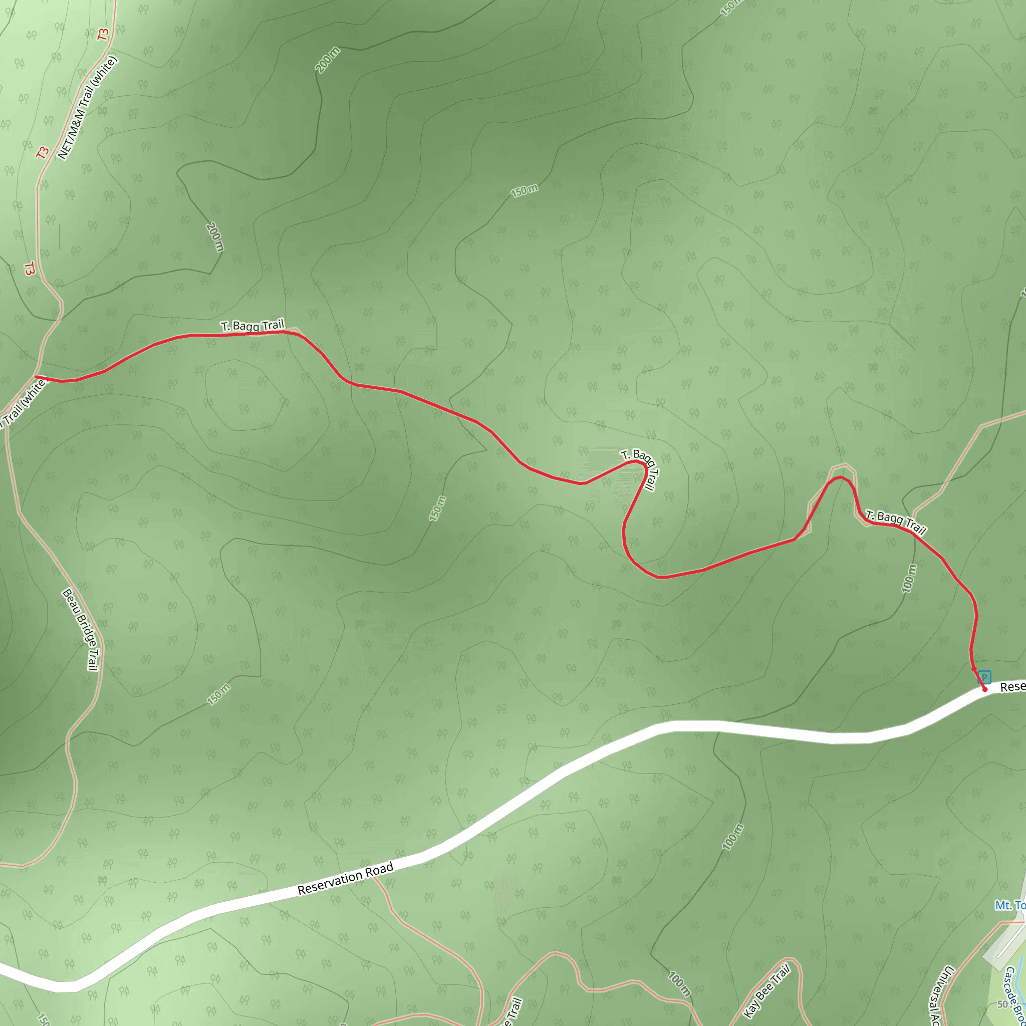 Teabag Trail mobile static map