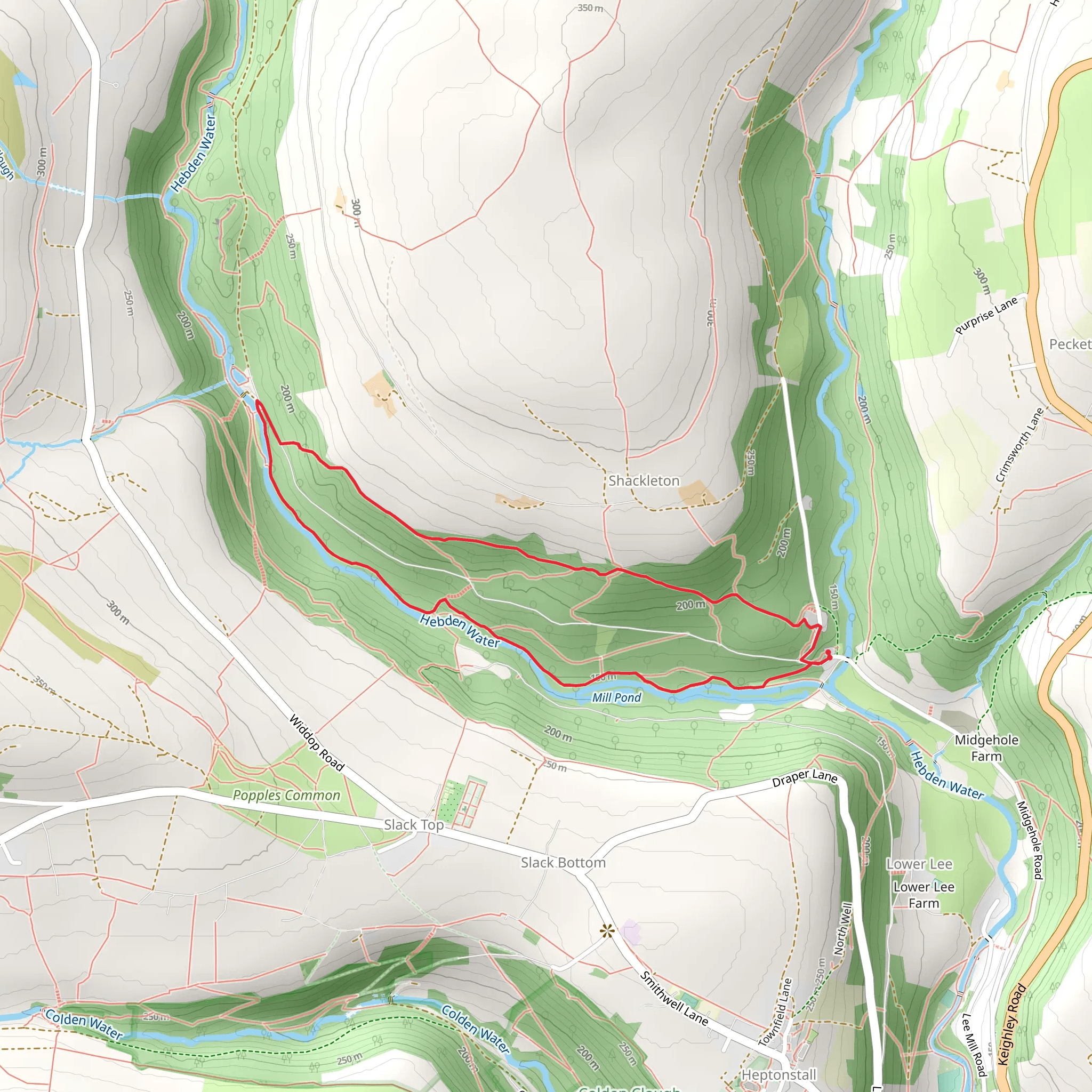Gibson Mill Loop mobile static map