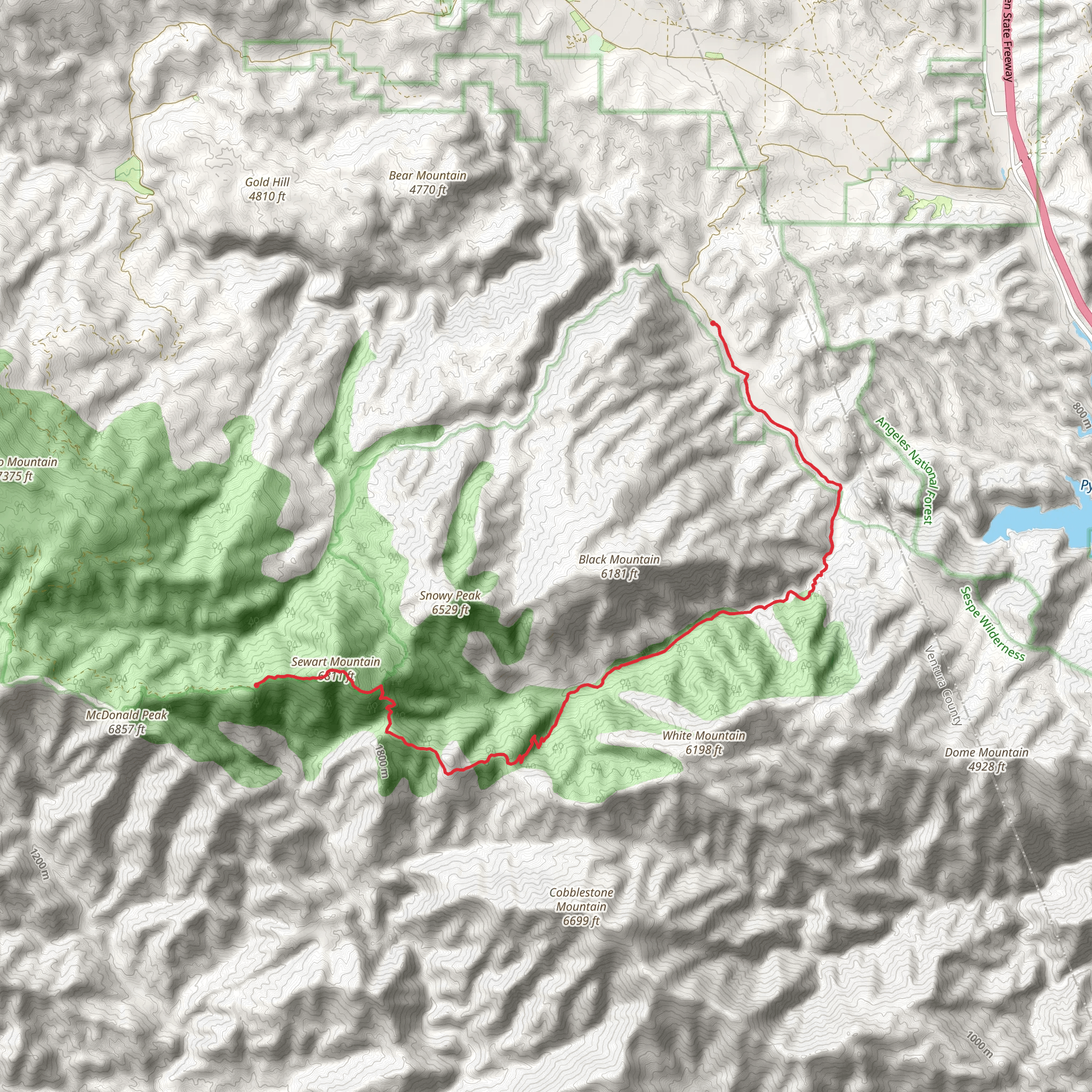 Buck Creek Trail mobile static map