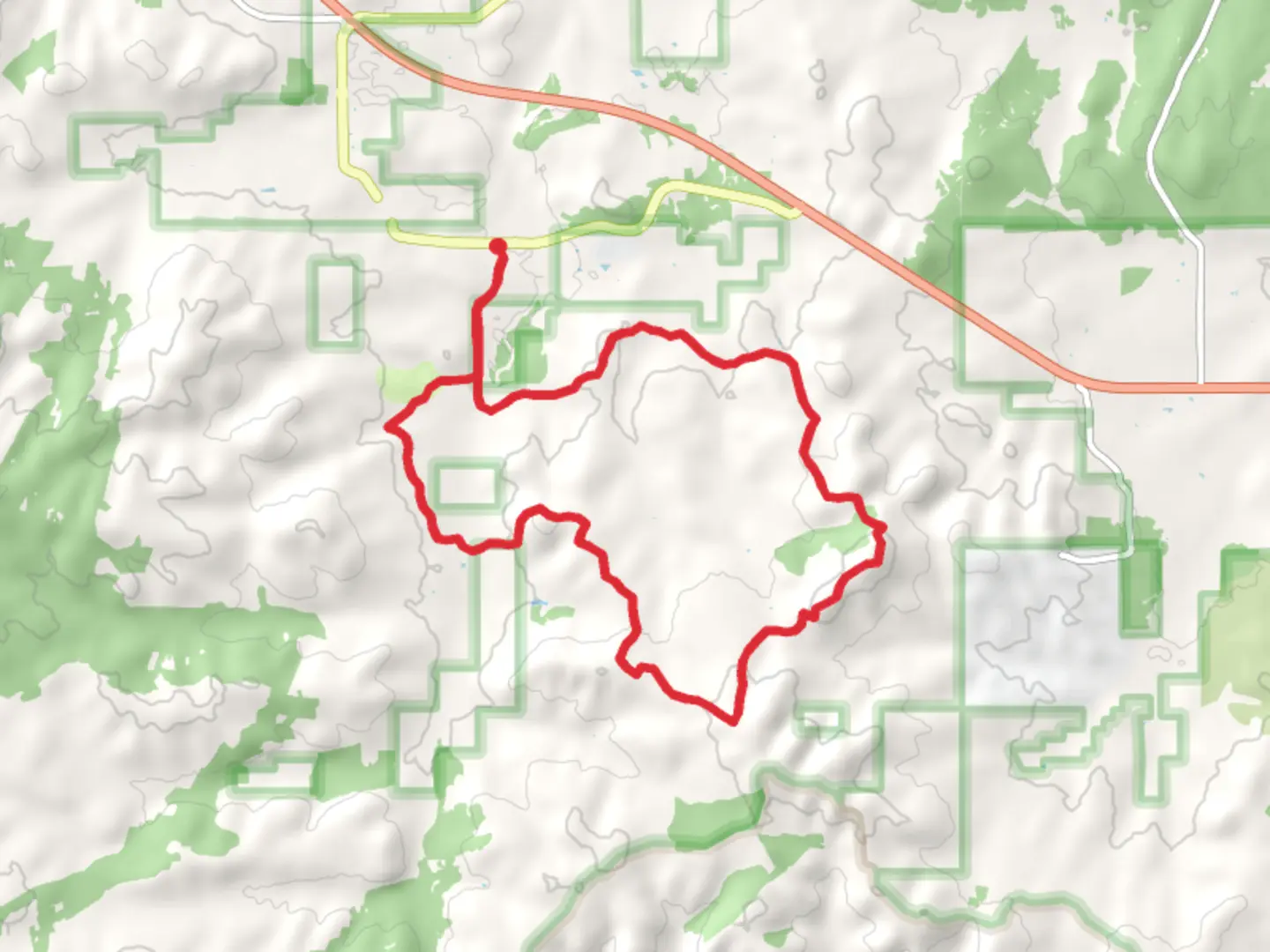 An image depicting the trail Juniper Ridge Loop Trail and its surrounding area.