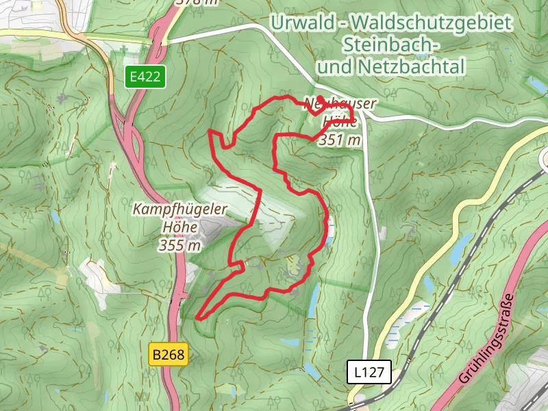 Neuhauser Höhe and Gouvysweiher via Urwald Tour