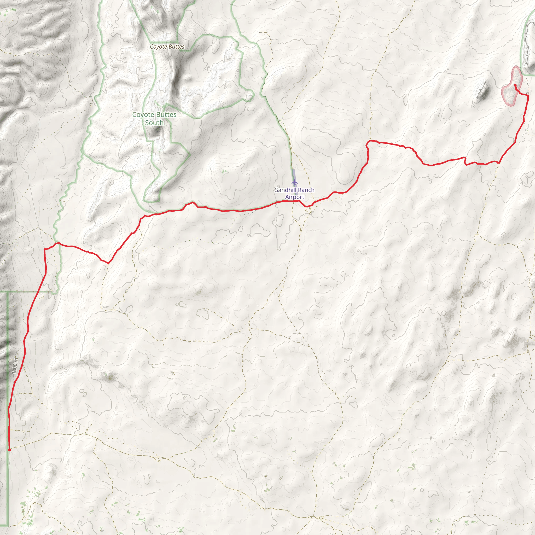 House Rock Road Point to Point mobile static map