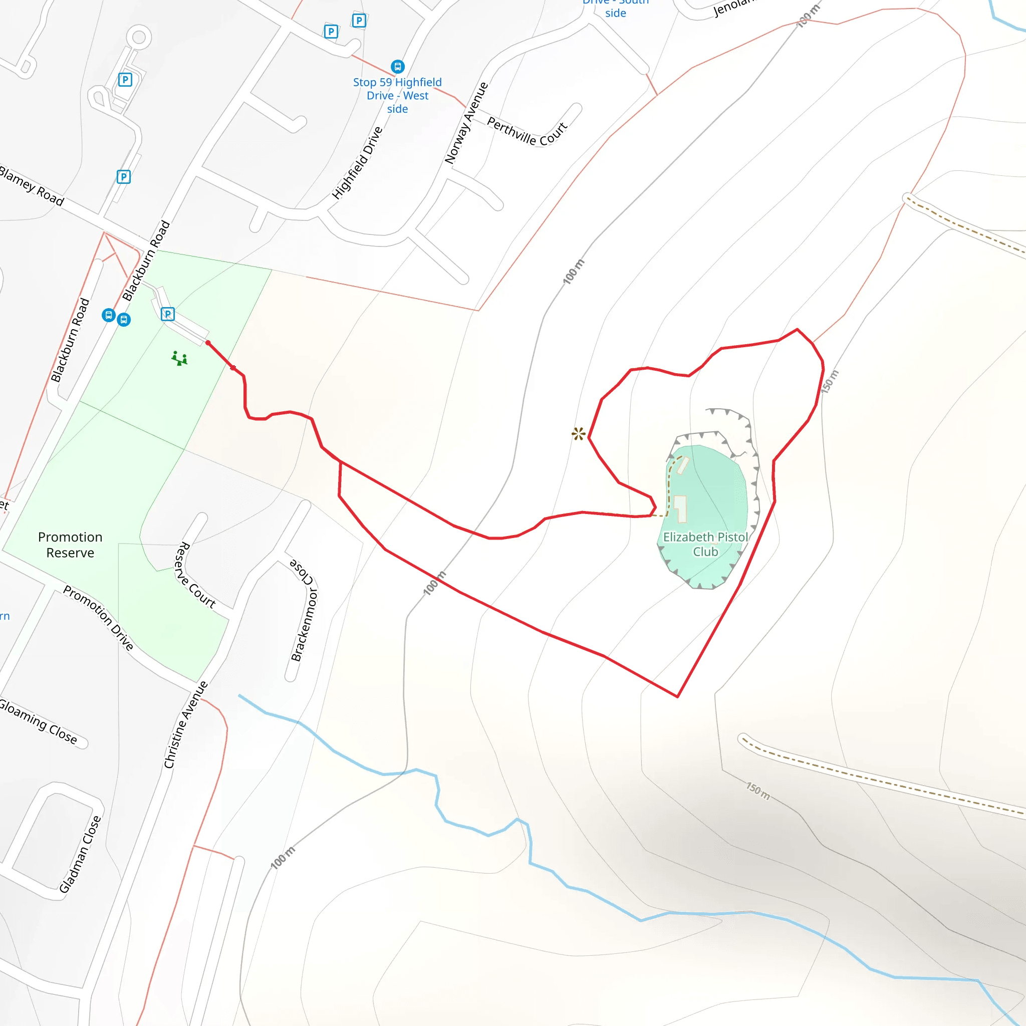 Family Friendly Trail mobile static map
