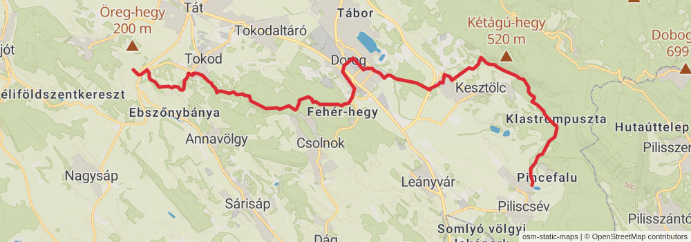 National Blue Trail - OKT stage 28 Map