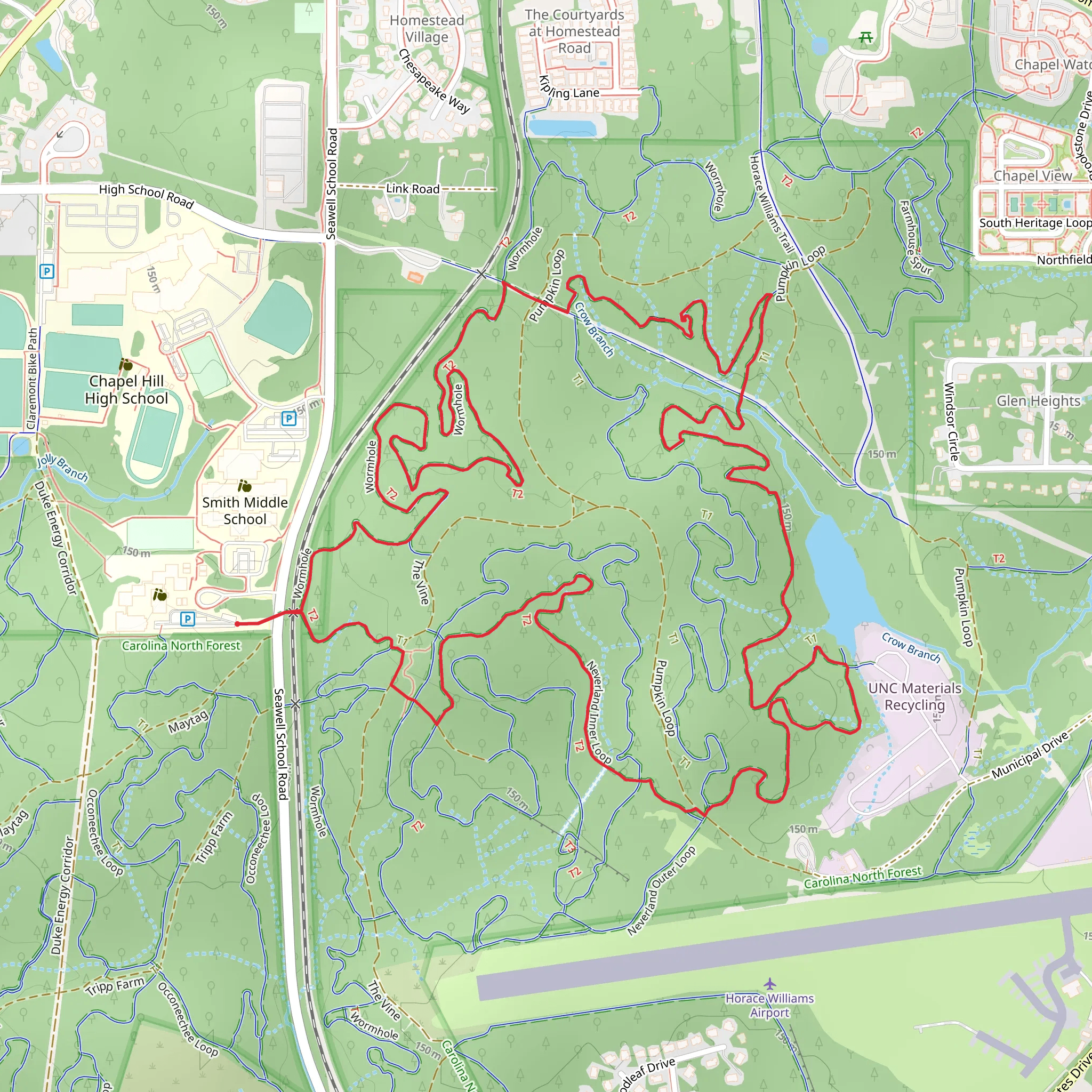 Neverlands Outer, Crow Branch Overlook and Wormhole Loop mobile static map