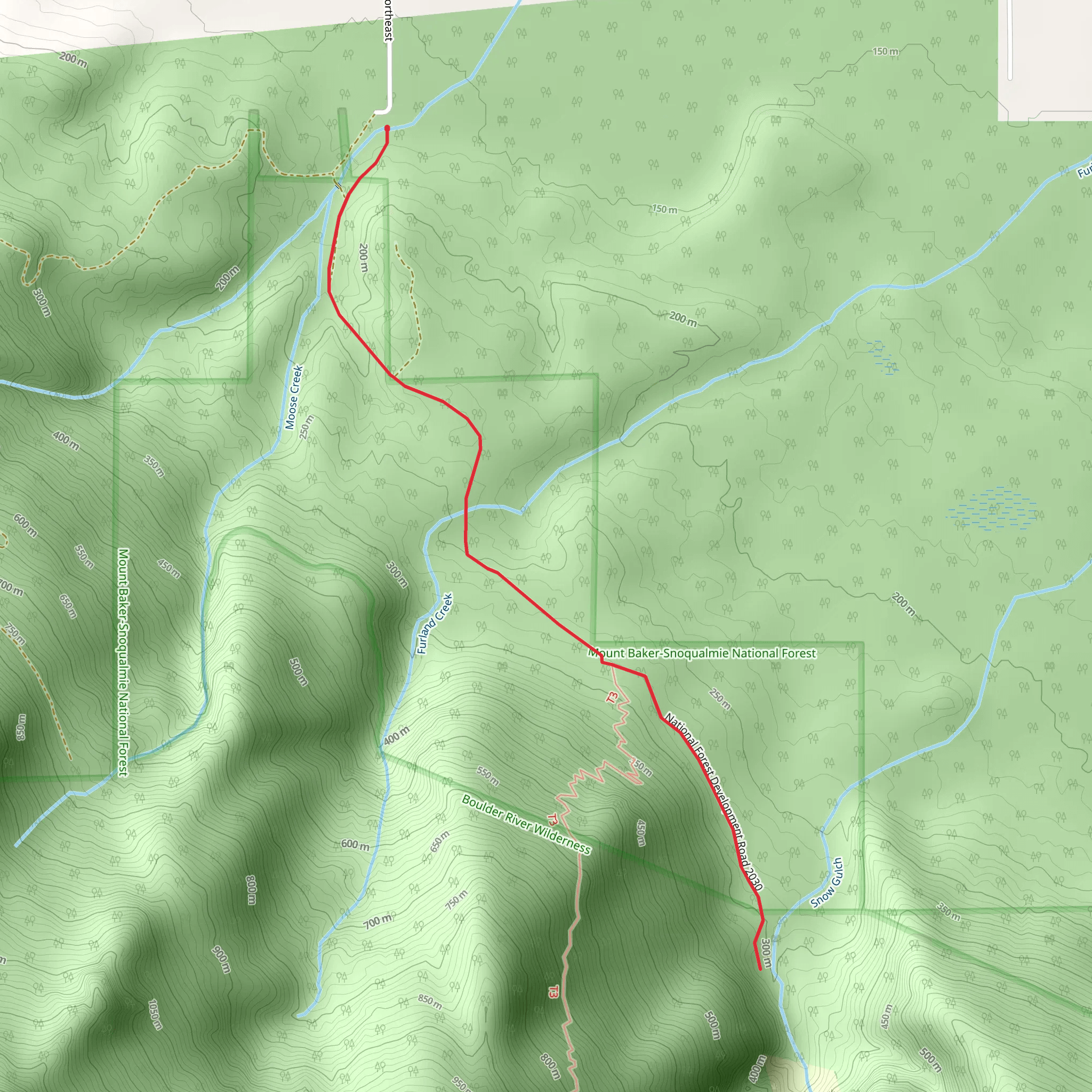 Aston Creek via Neiderprum Trail mobile static map