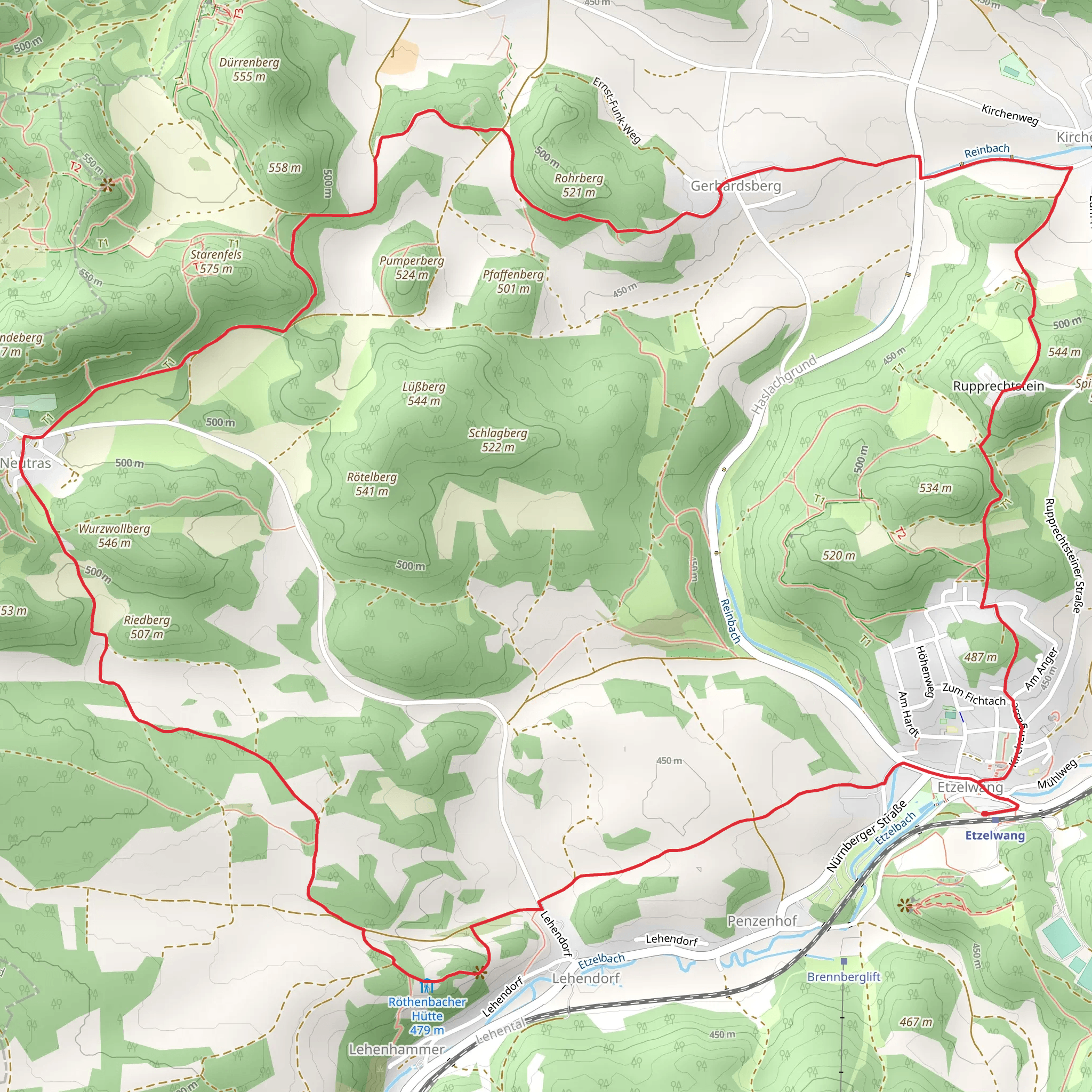 Schmankerl Weg Loop mobile static map