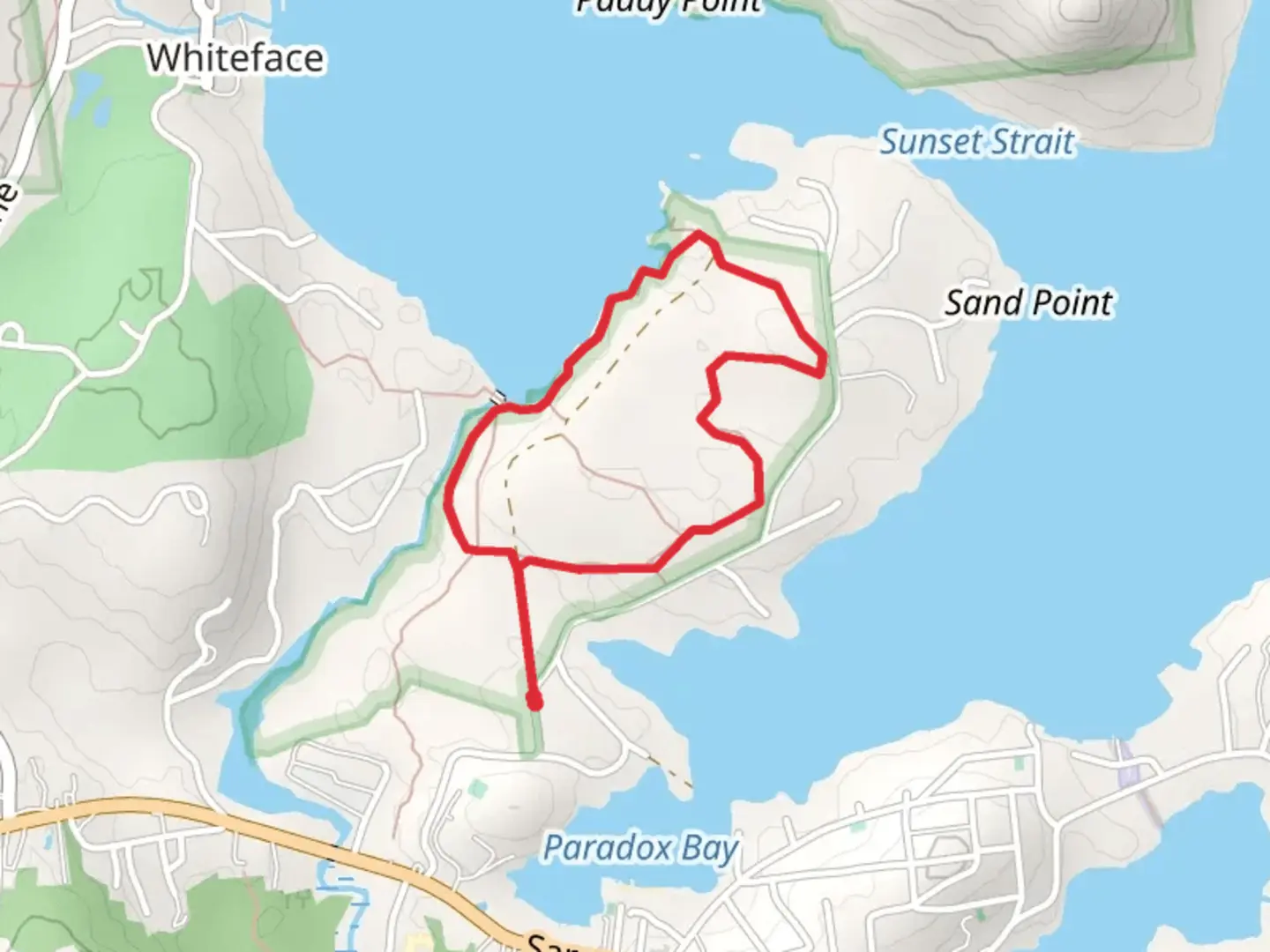 An image depicting the trail Outlet Brook and Ridge Trail Loop and its surrounding area.