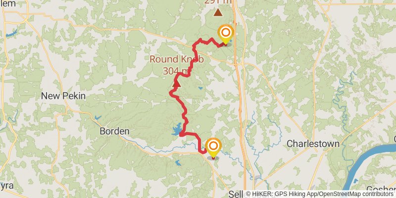 American Discovery Trail - South stage 6 Map