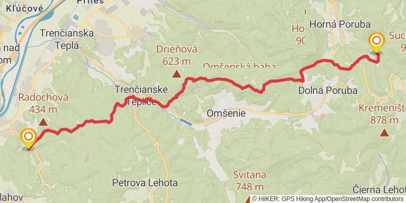 Trans Carpathian Hike stage 10 Map