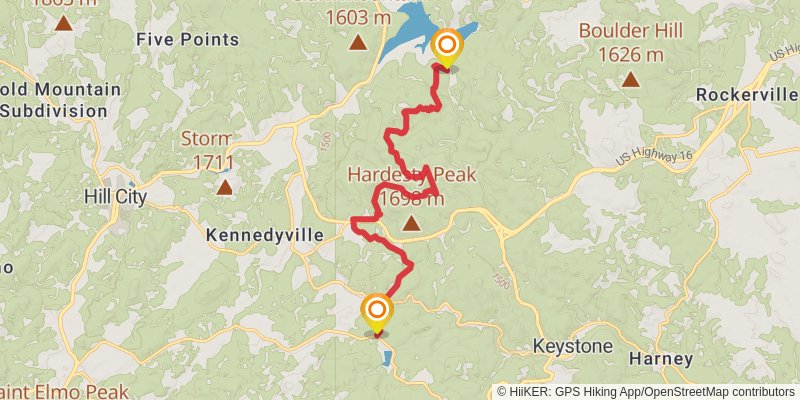 Centennial Trail - South Dakota stage 7 Map