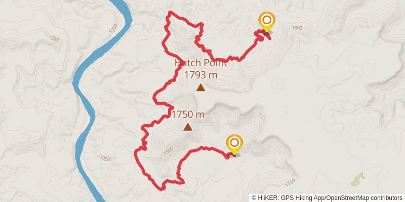 American Discovery Trail North Route stage 277 Map