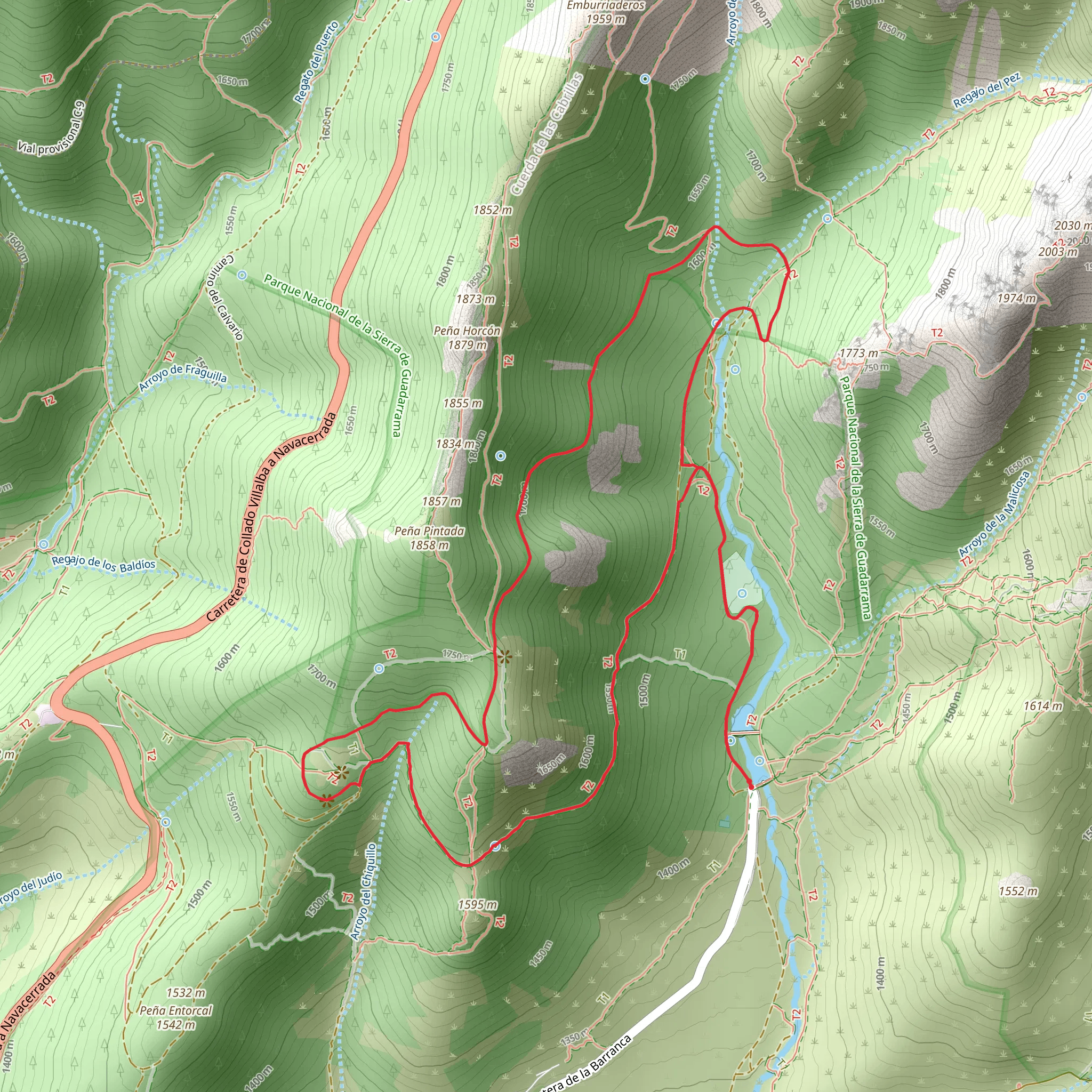 Ortiz Trail mobile static map