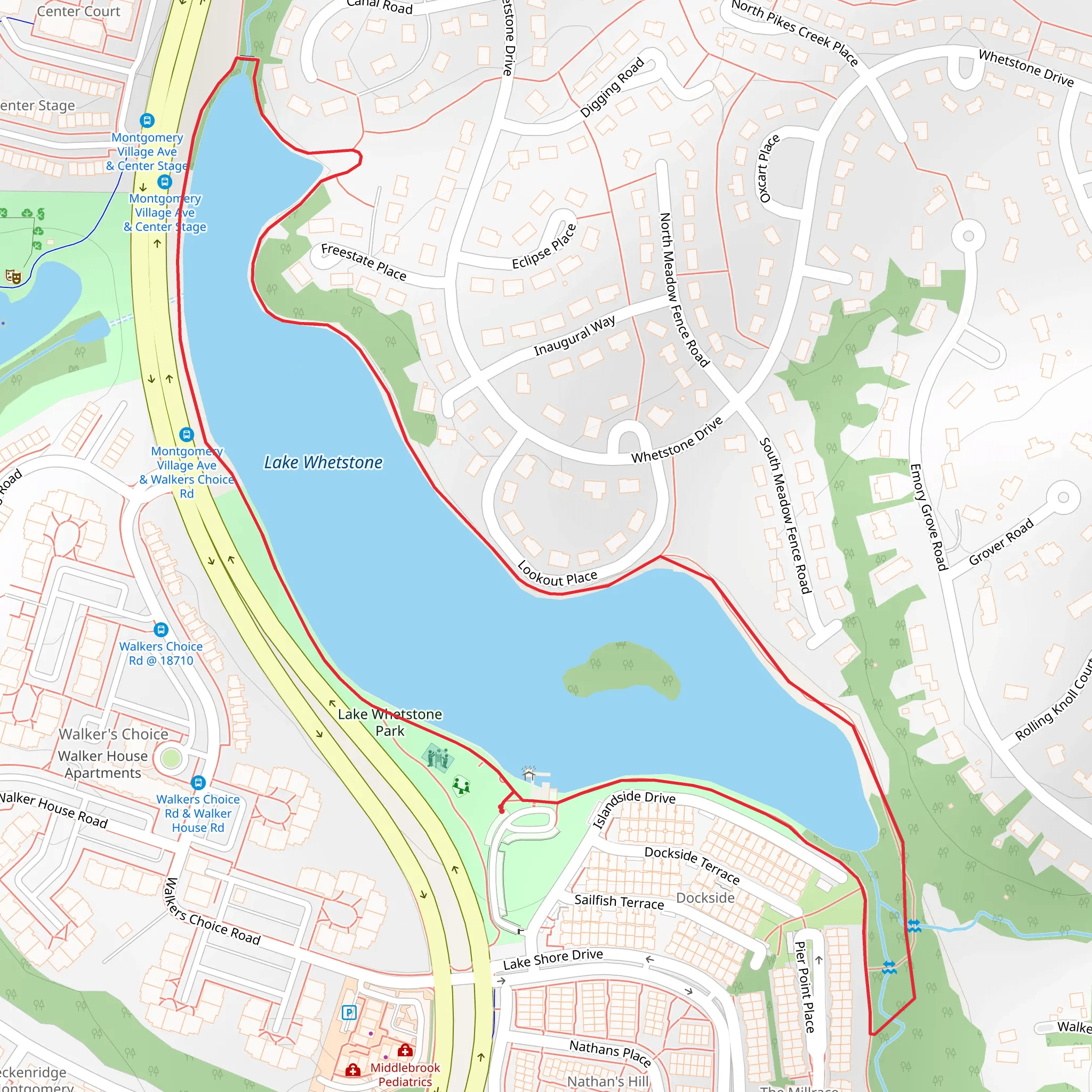 Lake Wettstone Loop mobile static map