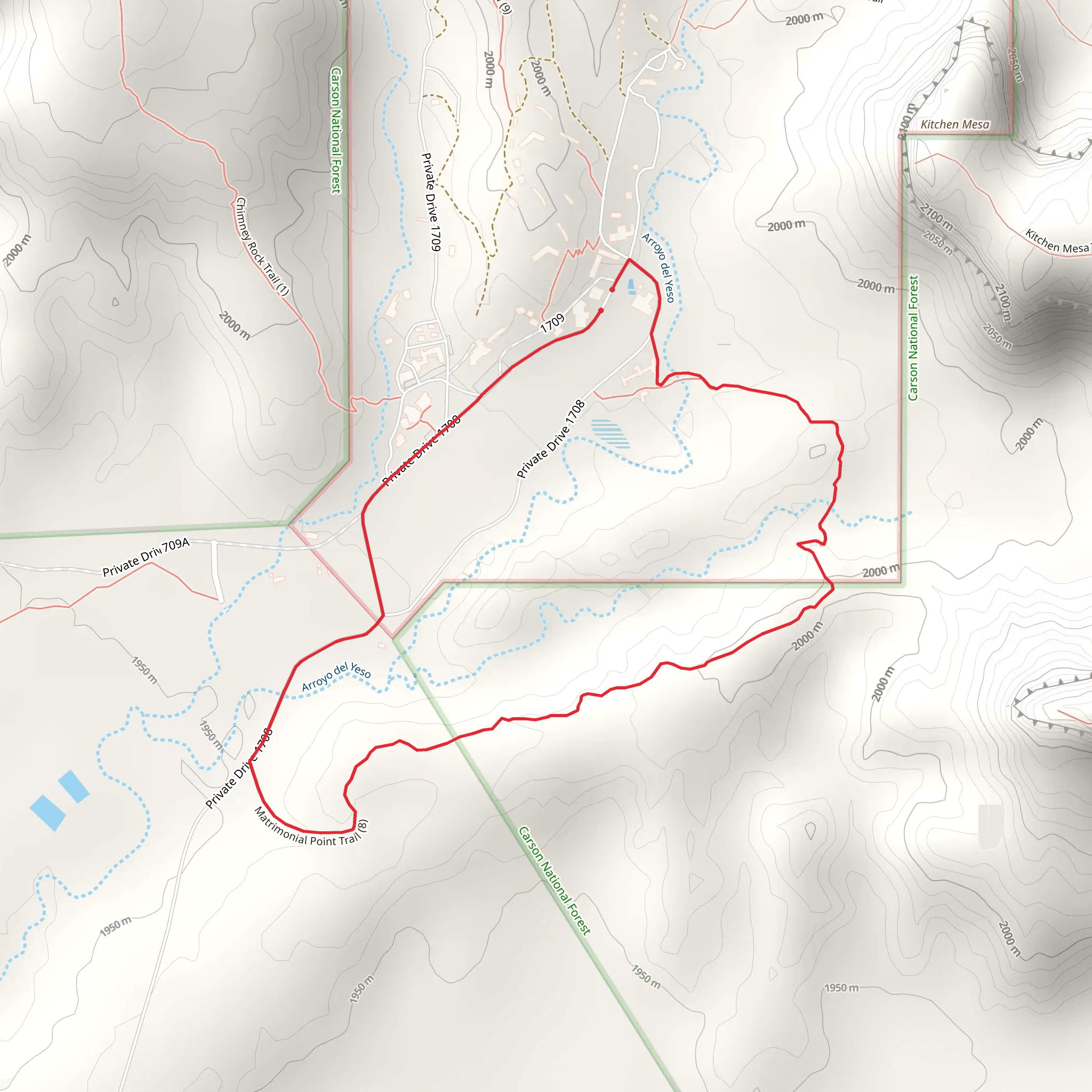 Ghost Ranch and CDT Loop mobile static map