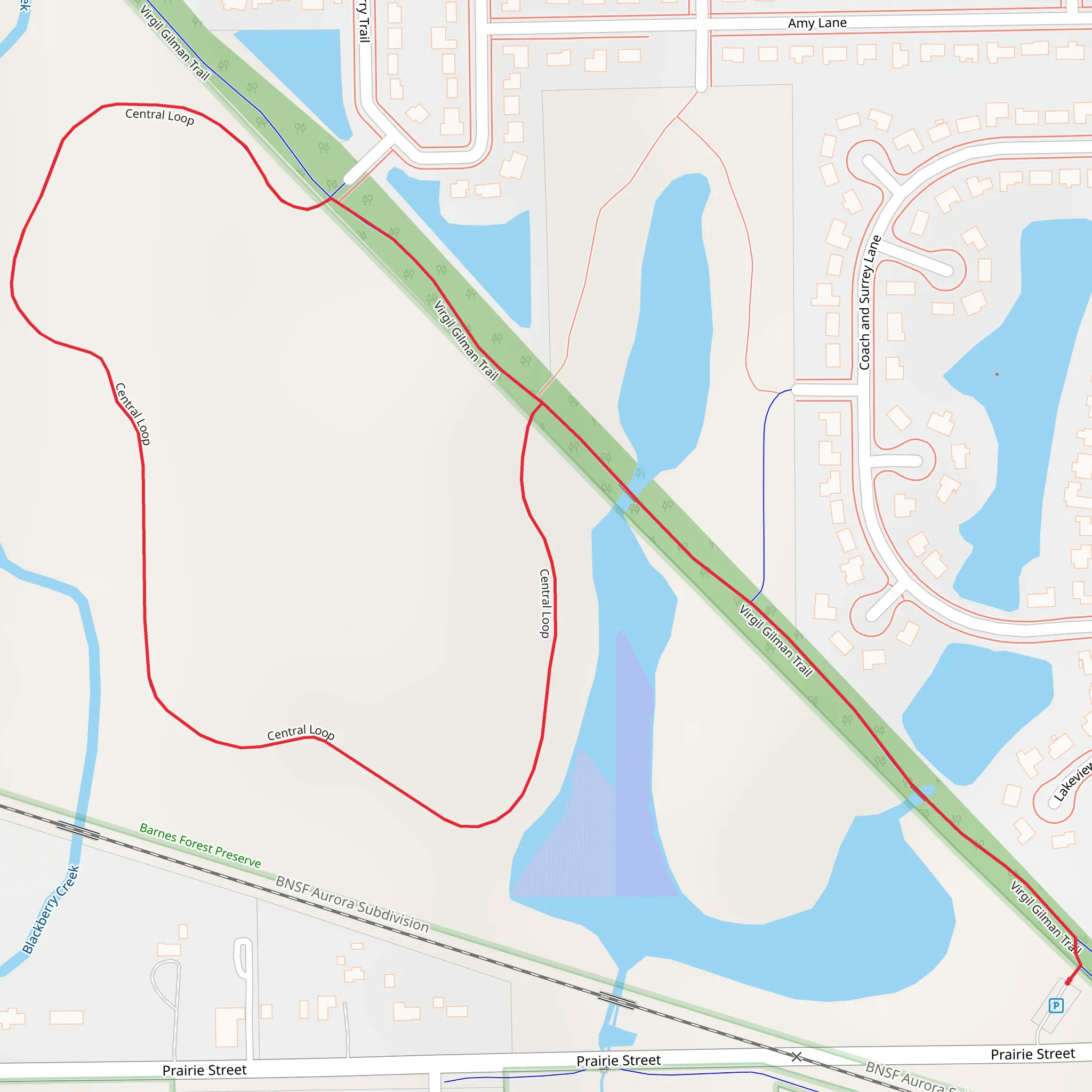 Virgil Gilman Loop Trail mobile static map