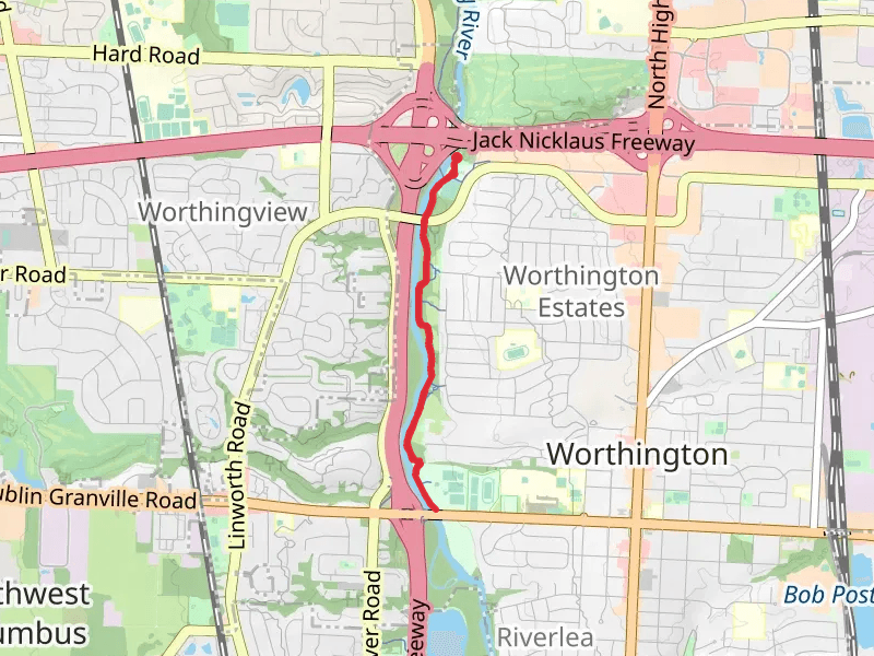 Olentangy Trail Out and Back