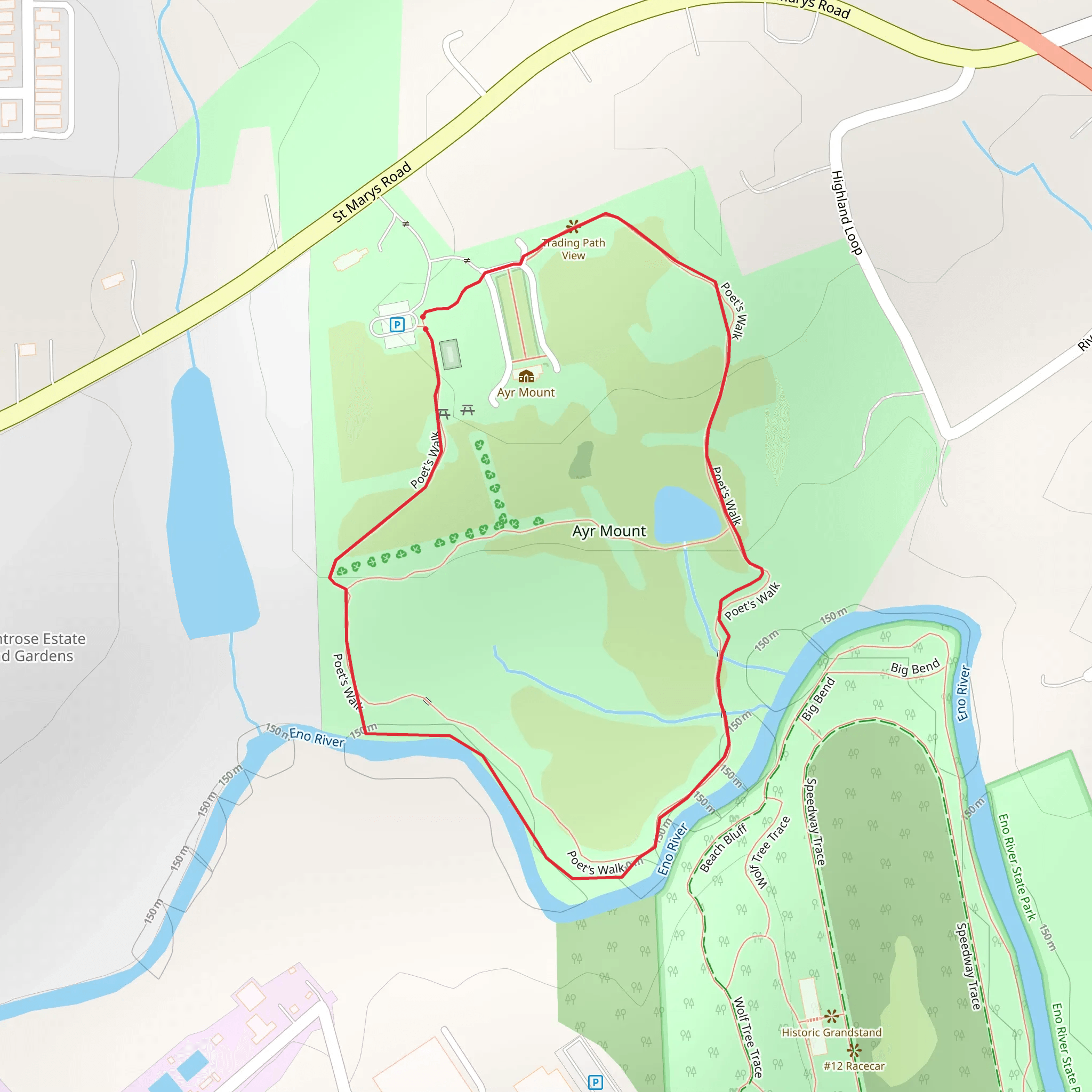 Poet's Walk Loop mobile static map