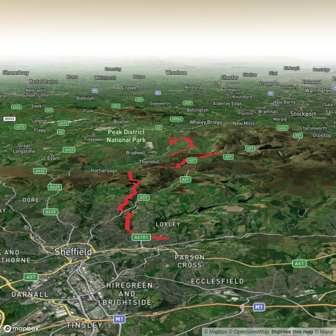 An image depicting the trail The AI Marathon! and its surrounding area.