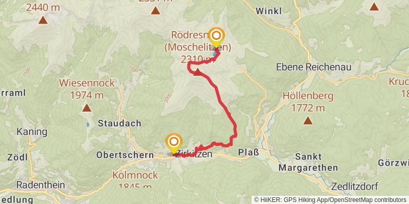 Alpe - Adria Trail stage 16 Map