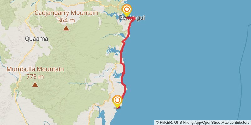 The Great South Coast Walk stage 23 Map