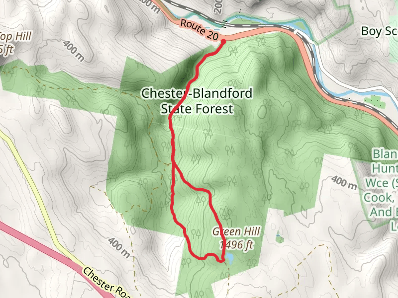 Chester-Blandford State Forest Loop