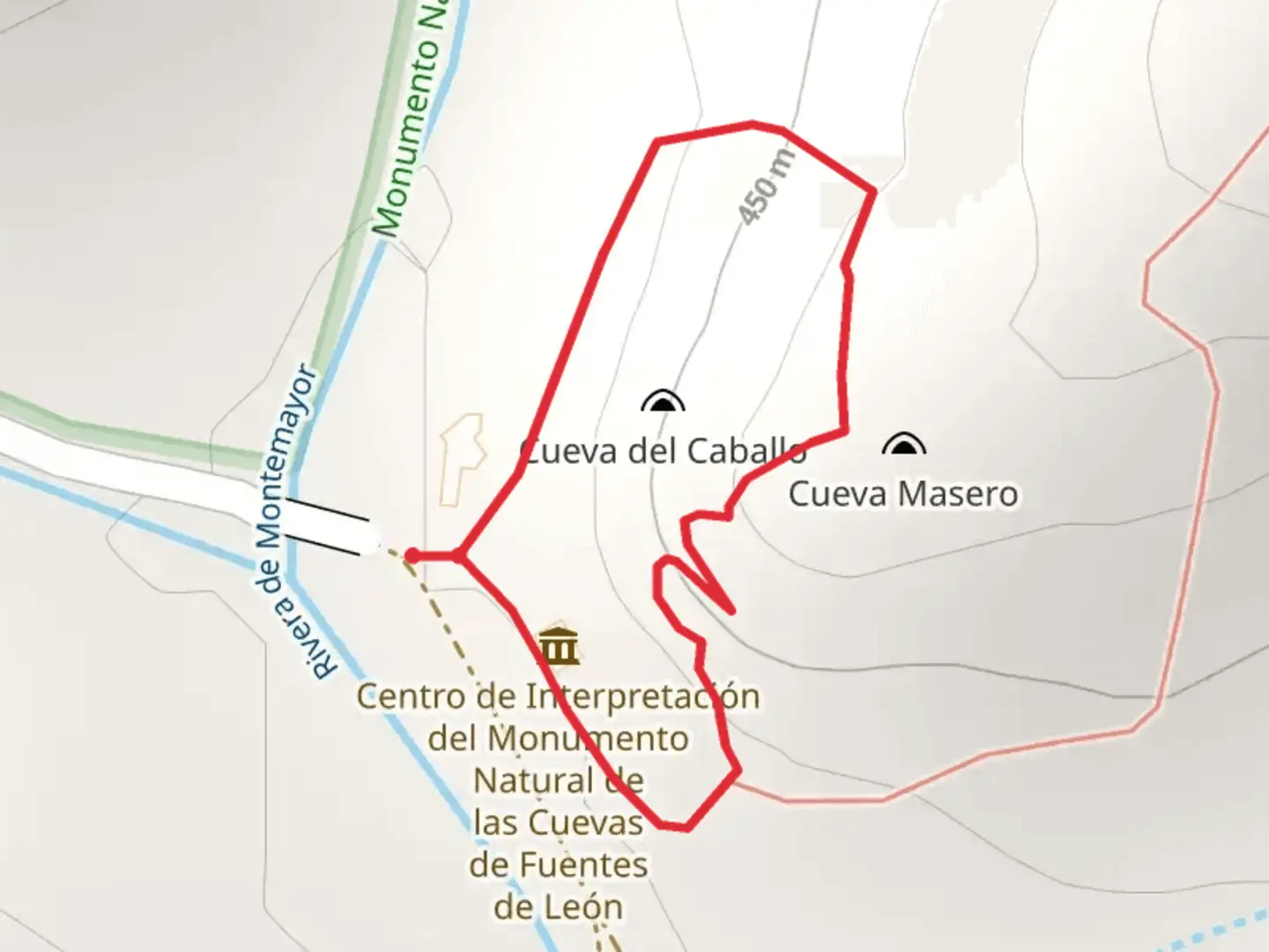 An image depicting the trail From Heaven to Earth SL BA 85 and its surrounding area.