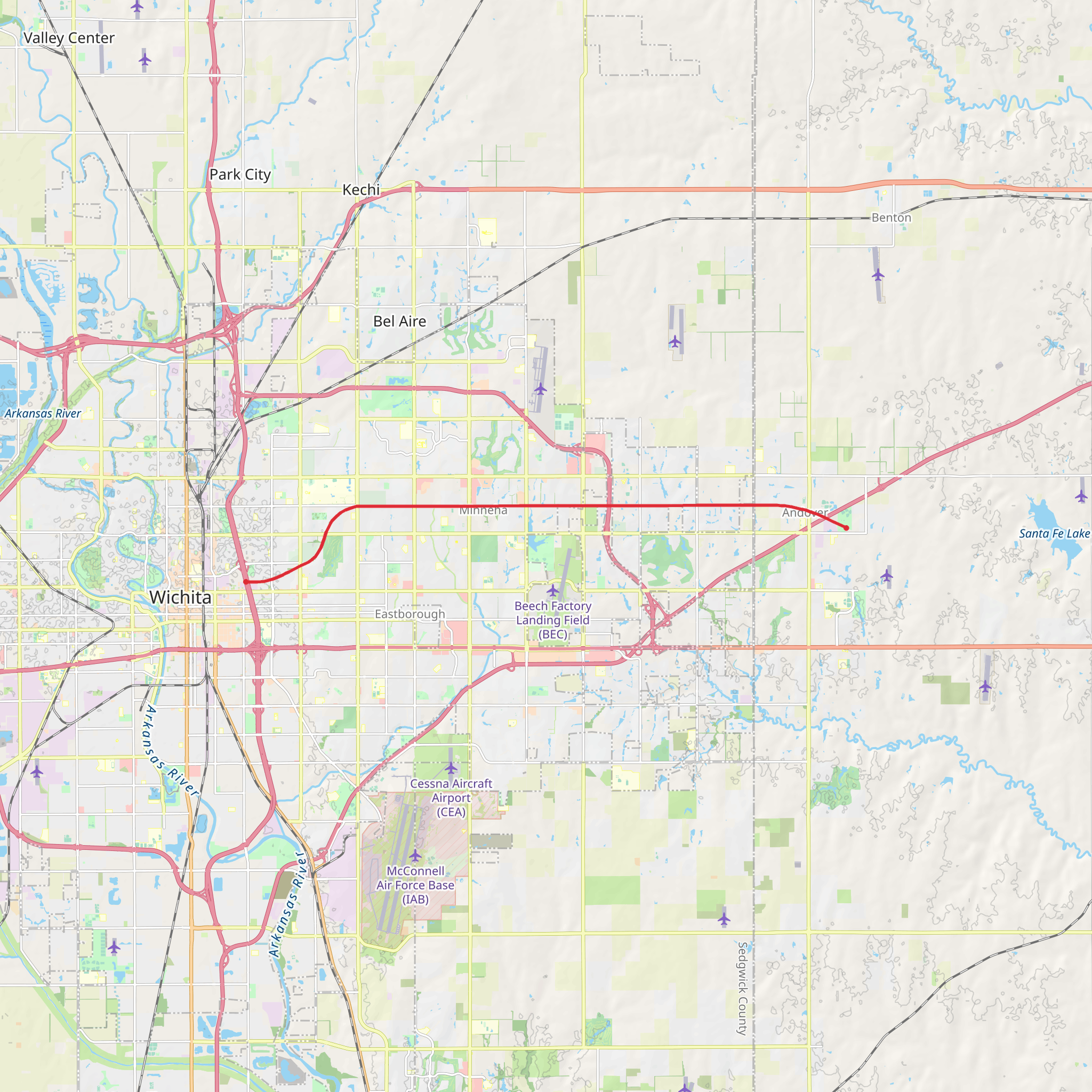 Redbud Trail mobile static map